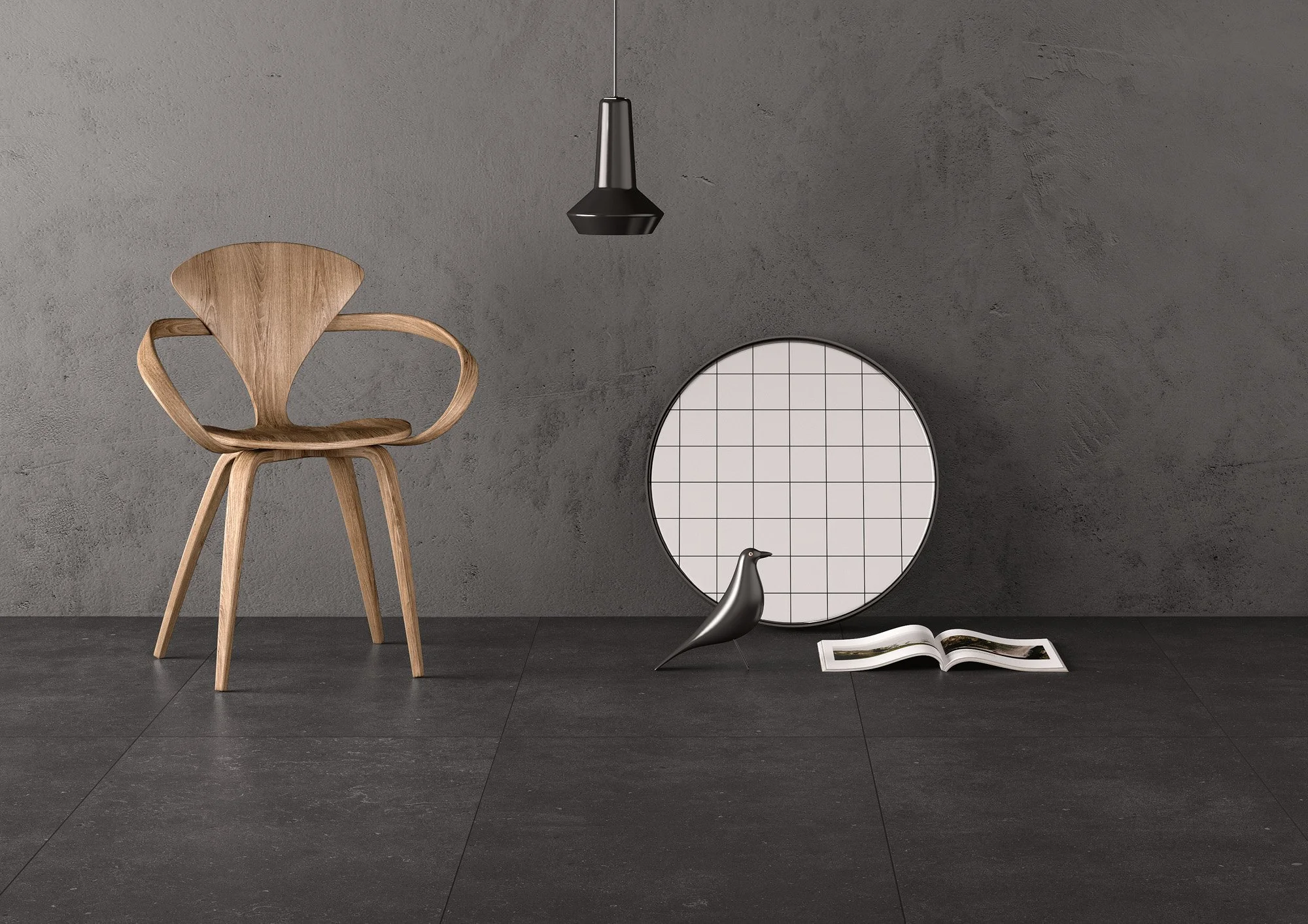 High-quality concrete effect porcelain tile by Sapphirus Stone & Tile.