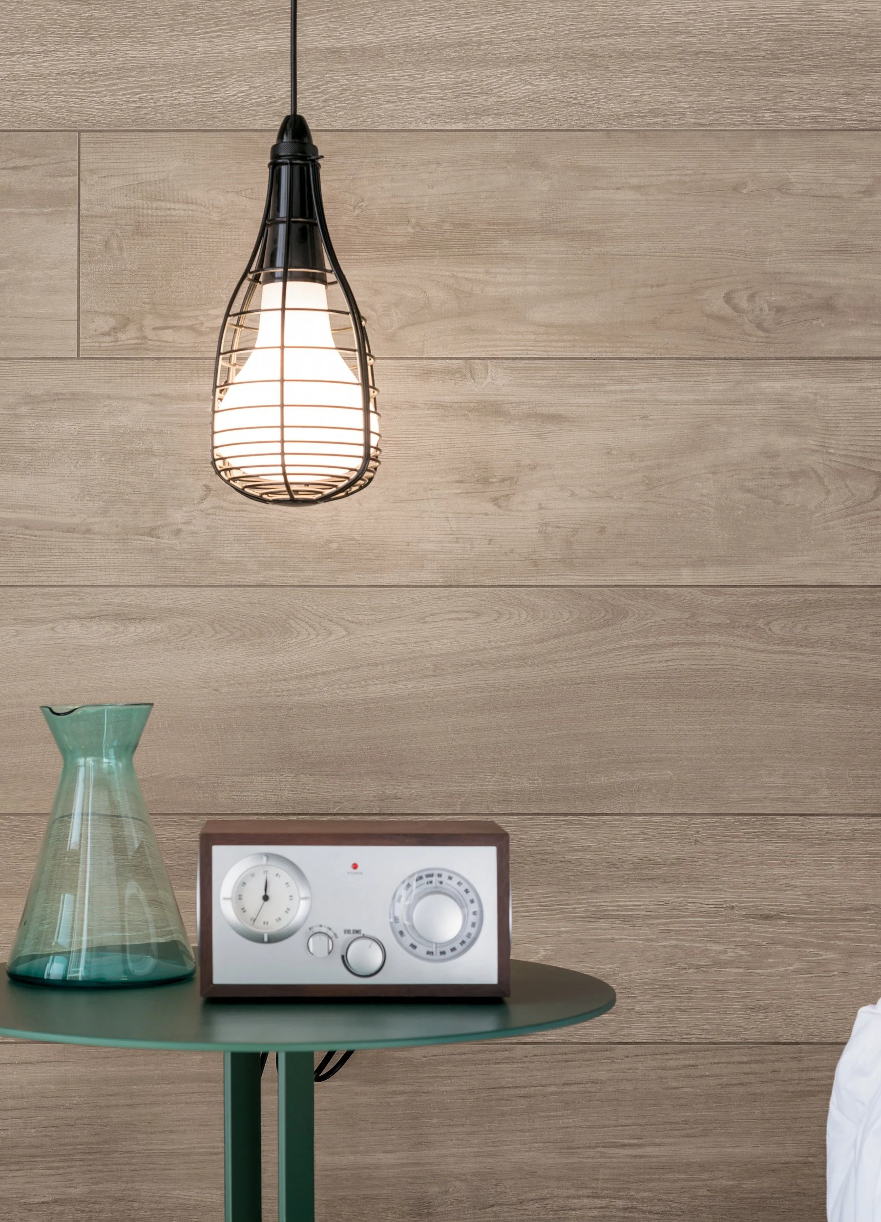 Wide plank wood look porcelain tile flooring by Sapphirus Stone & Tile in Toronto.