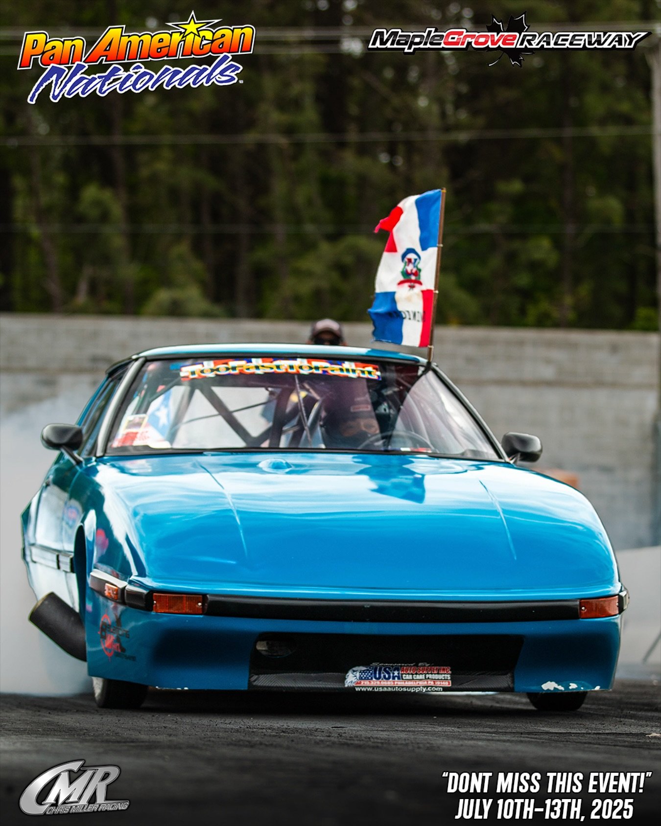 Pan American Nationals
📍 @maplegrove1320
🗓️ July 10th-13th
7/10/25 - 7/13/25
Mohnton, Pennsylvania 

👉All event info: CMRproductions.com 

#chrismillerracing #cmrproductions #cmr #maplegroveraceway #raceway #dragway #dragracing #dragrace #racecar 
