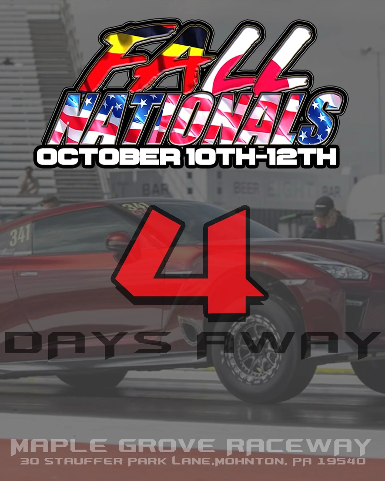 Fall Nationals 2025!
📍 Maple Grove Raceway
🗓️ October 10th-12th
10/10/25 - 10/12/25
Mohnton, Pennsylvania 

#chrismillerracing #cmrproductions #cmr #maplegroveraceway #raceway #dragway #dragracing #dragrace #racecar #race