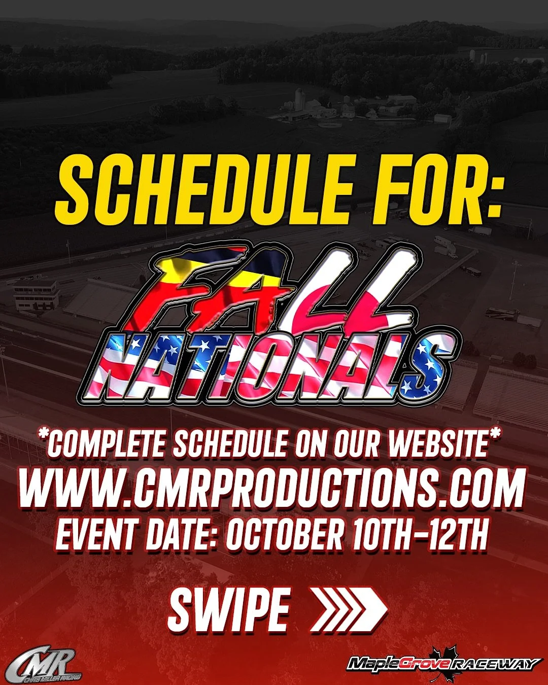 Fall Nationals 2025!
📍 Maple Grove Raceway
🗓️ October 10th-12th
10/10/25 - 10/12/25
Mohnton, Pennsylvania 

#chrismillerracing #cmrproductions #cmr #maplegroveraceway #raceway #dragway #dragracing #dragrace #racecar #race