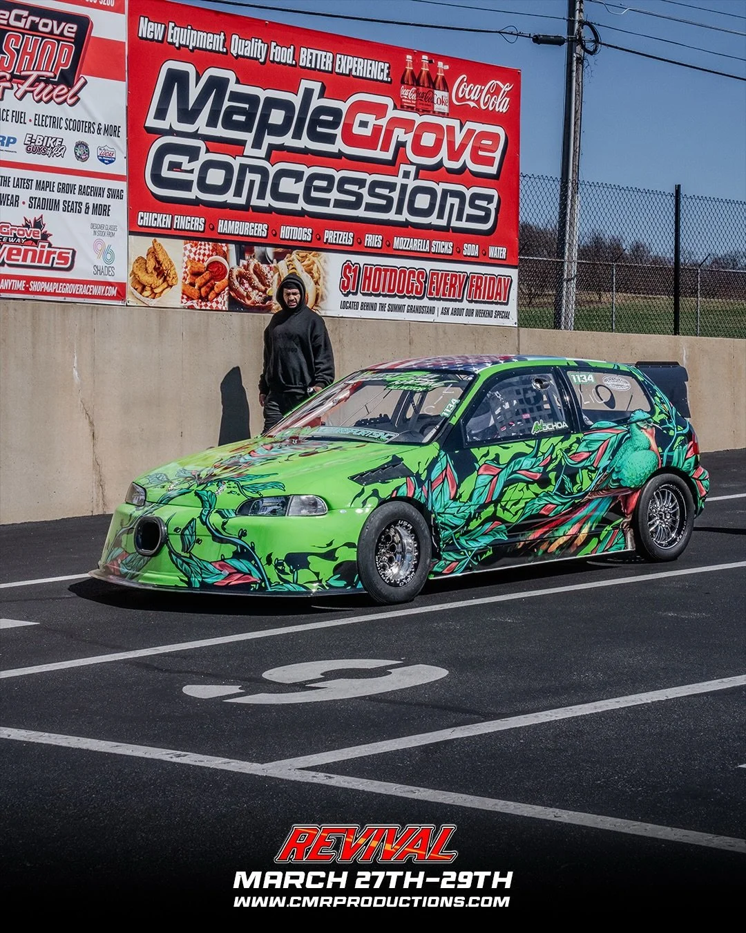 49 Days until it&rsquo;s time to clock in 😏🔥
Instagram DM 📲 @chrismillerracing
Website 💻 www.cmrproductions.com
Email 📩 info@cmrproductions.com

#CMRProductions #Dragracing #maplegroveraceway #drifting #Pennsylvania