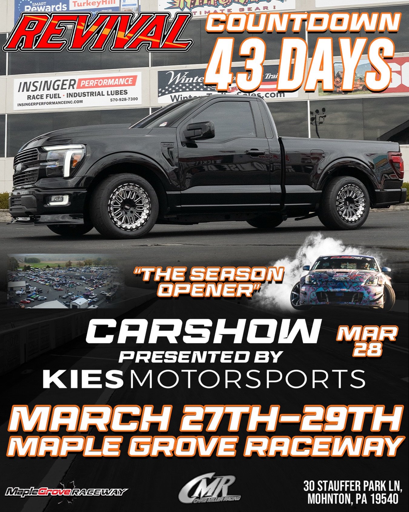 Getting closer and closer to Revival! Let&rsquo;s go 🔥
Instagram DM 📲 @chrismillerracing
Website 💻 www.cmrproductions.com
Email 📩 info@cmrproductions.com

#CMRProductions #Dragracing #maplegroveraceway #drifting #Pennsylvania