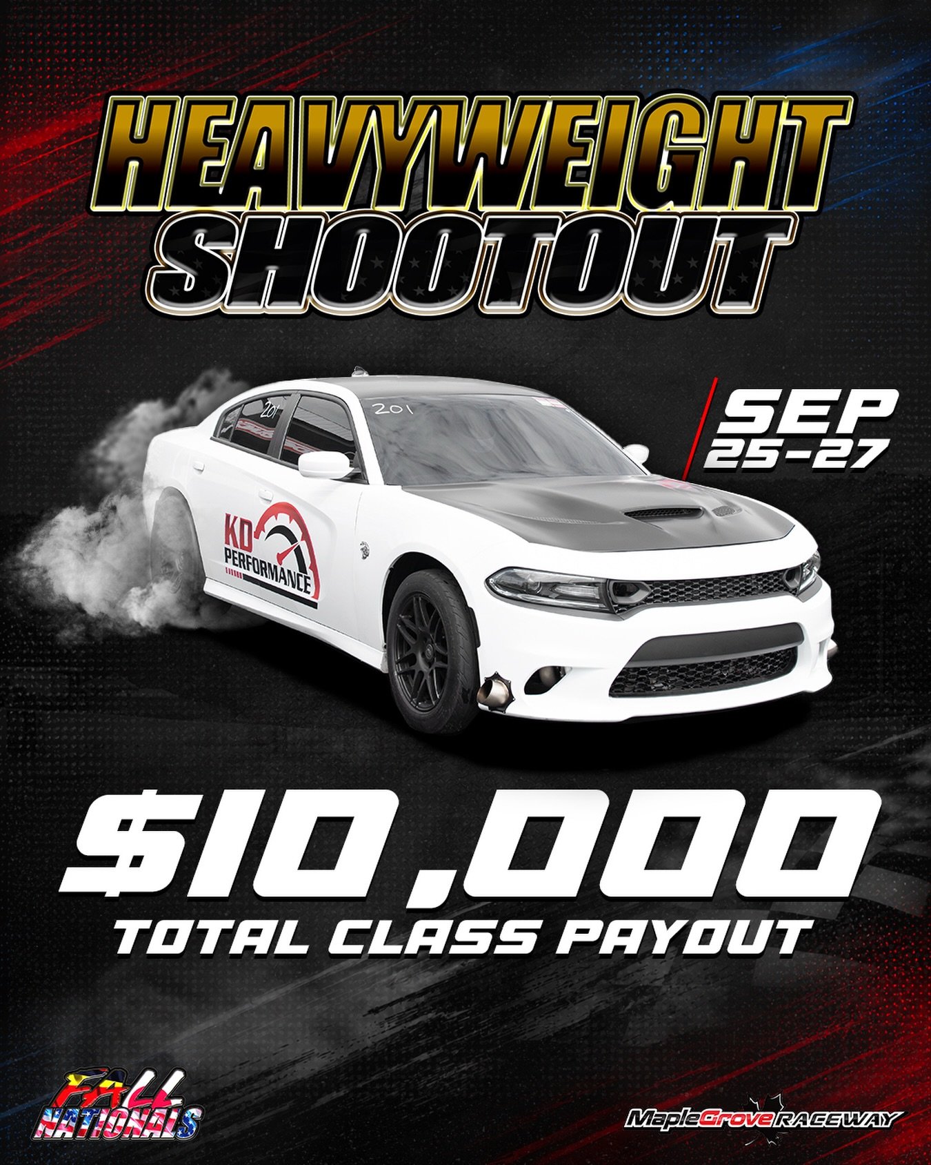 🏁 Fall Nationals
📍 Maple Grove Raceway
📅 September 25-27

#FallNationals2026 #Dragracing #maplegroveraceway