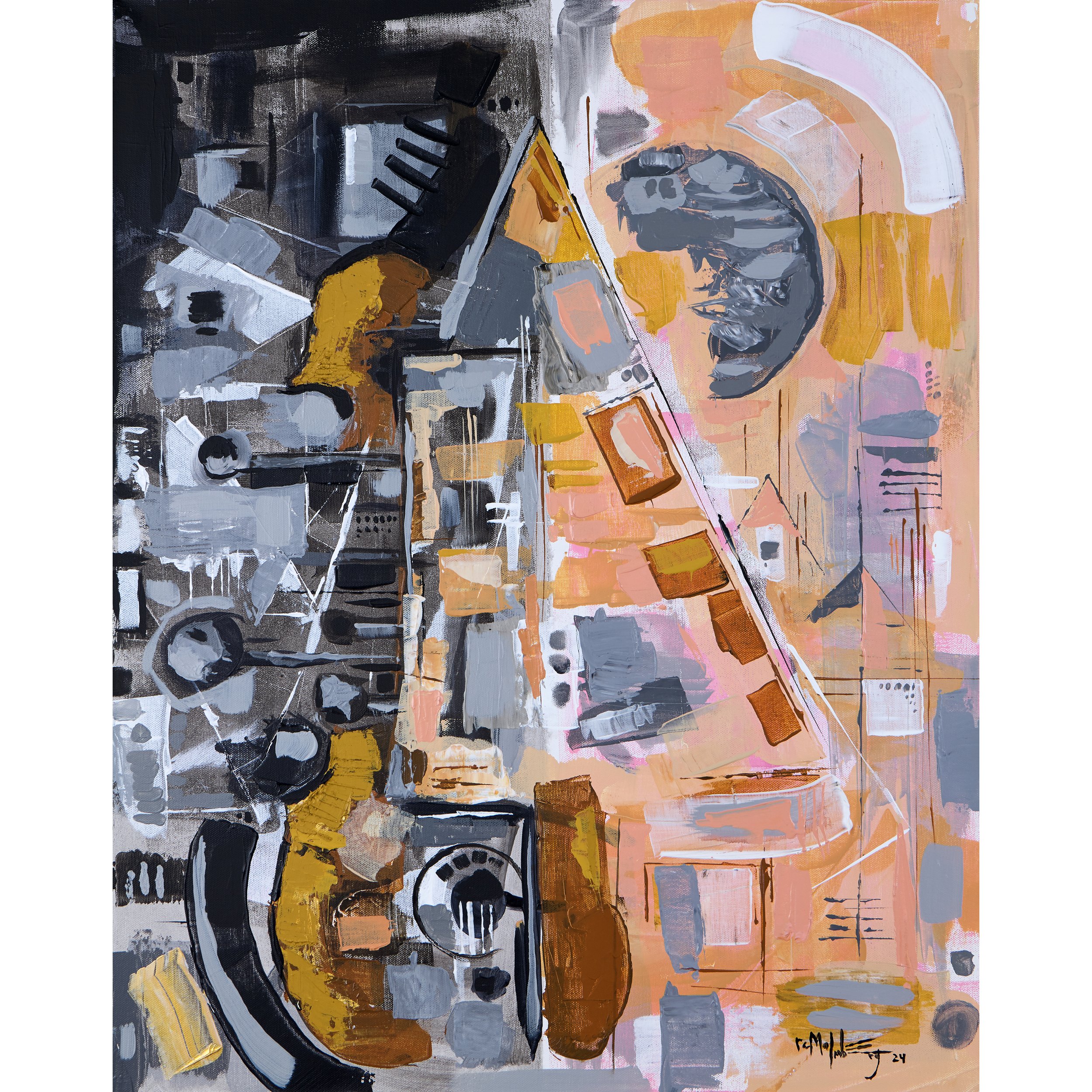 "Glimmers in the Discord" - 24x30"
