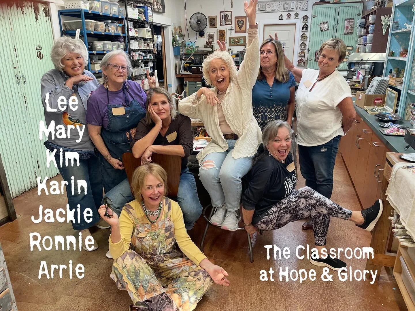 We all had a blast catching up with old friends and getting our creative juices flowing once again.  Watch out for more classes in 2026, at The Classroom at Hope &amp; Glory, owned by @kathleenwedemeyer