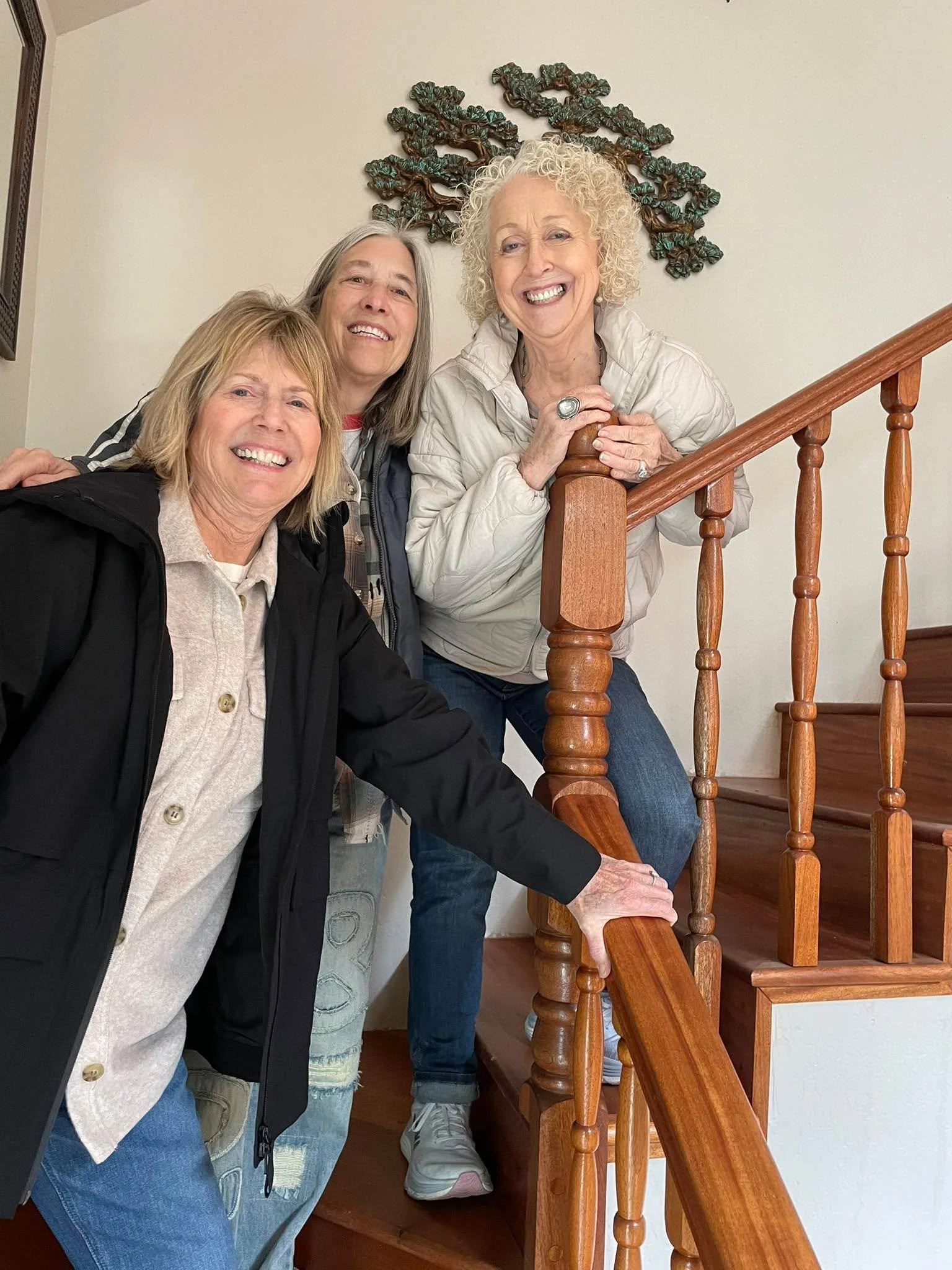 My second leg, in California, brought me down to visit long time friends, Lorri Scott (husband, Michael) and Riki Schumacher (husband, Fred). Lorri lives up in the Santa Cruz Mountains, so we were hoping to experience some of their amazing views whil