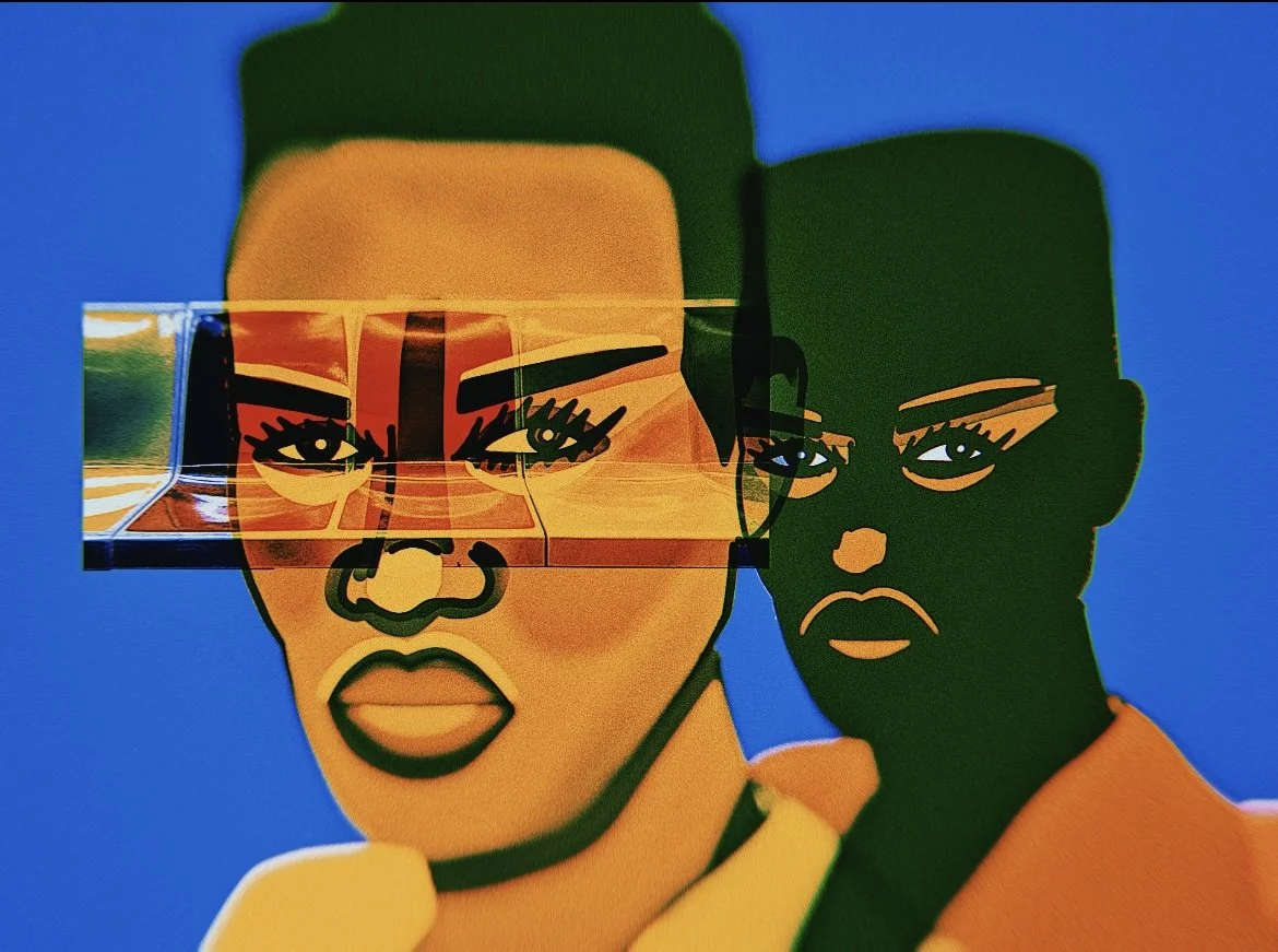 Collaged image of Grace Jones