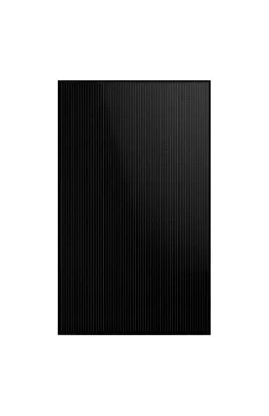 Black textured vertical-striped rectangle on a white background.