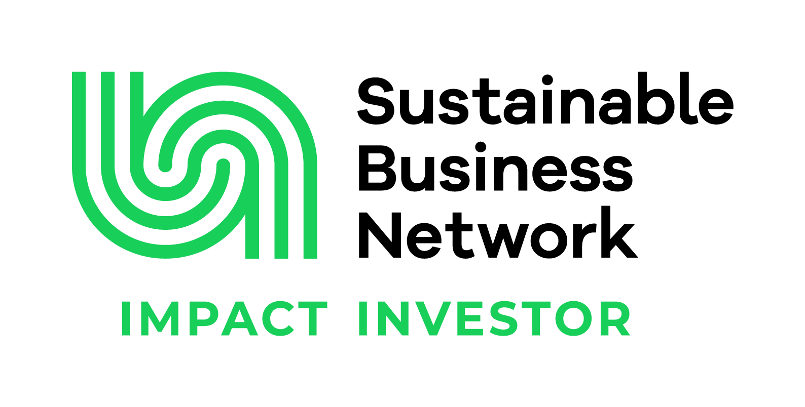 Logo for Impact Investor featuring a black background, a green maze-like symbol, and green text that reads 'IMPACT INVESTOR'.