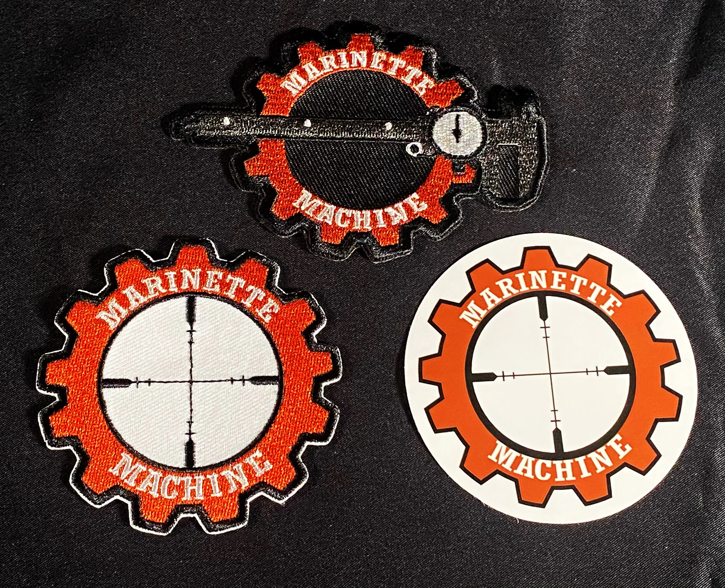 Marinette Machine Patches and Sticker