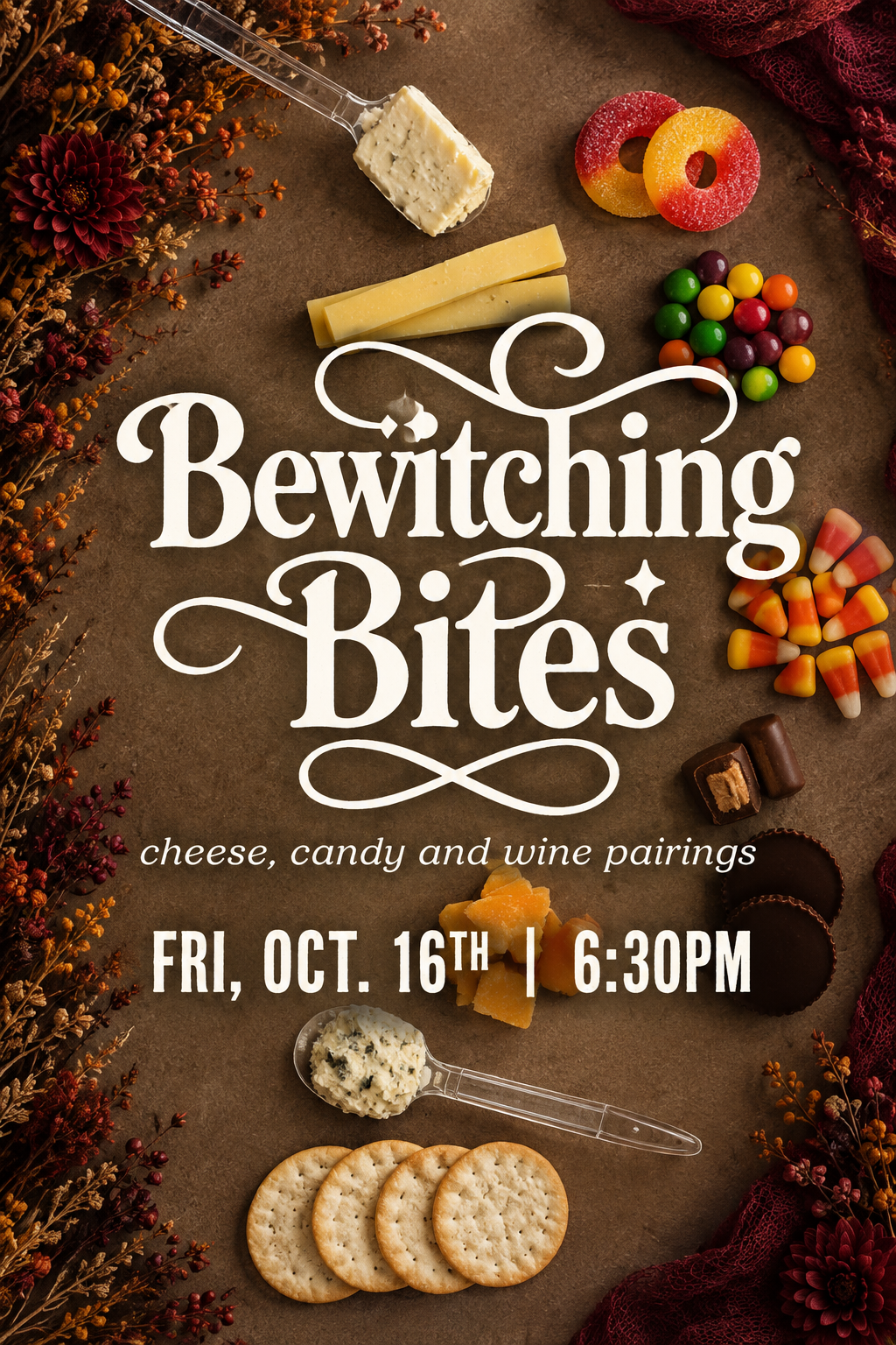 Bewitching Bites: Cheese, Candy and Wine Pairings