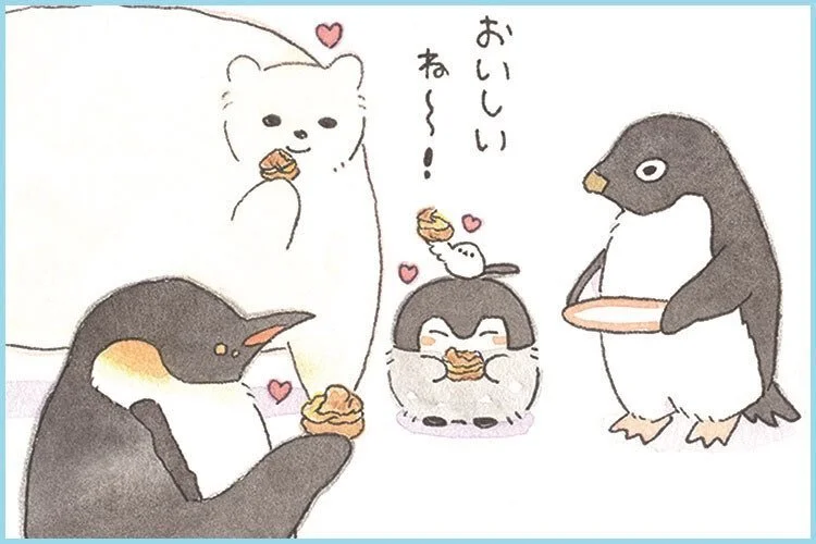  K: It’s delicious, isn’t it~! 