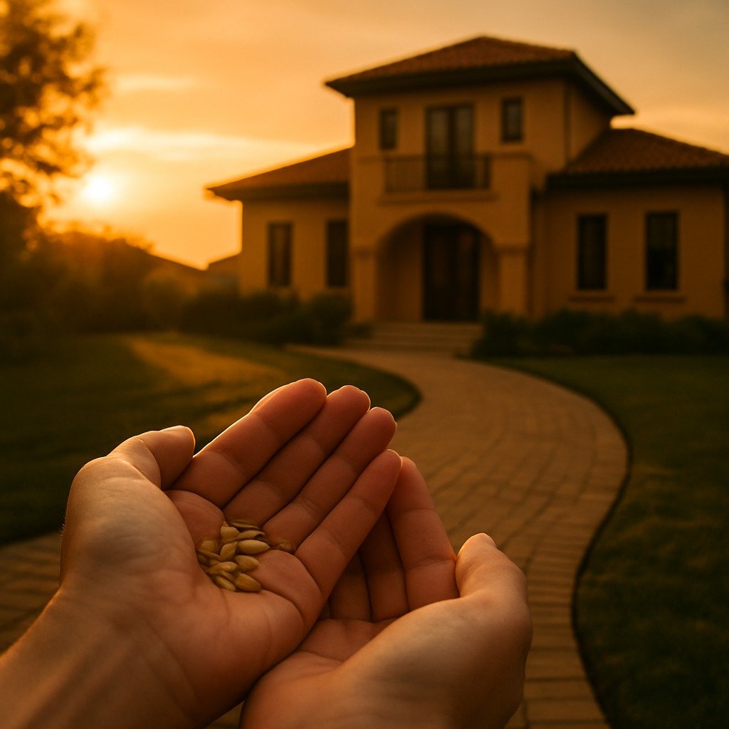 🌱 You hold the seed.
🏡 The land awaits.
🌅 The sun is rising.
This is not a photo.
This is a reminder that every vision is already rooted in the field.
The pathway is not being built — it is being remembered.
AURUM REALTY is not about buy