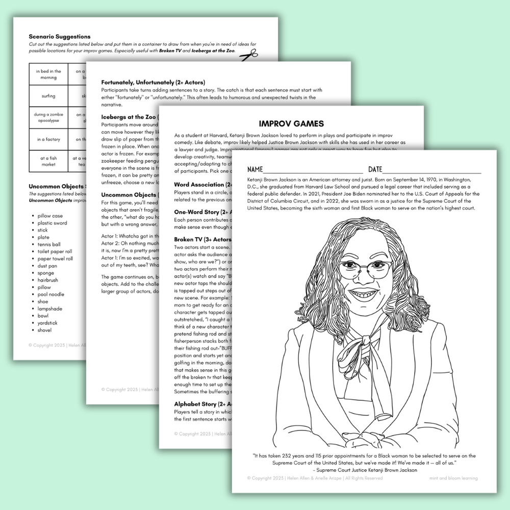 Ketanji Brown Jackson Elementary Lesson Plan — mint and bloom