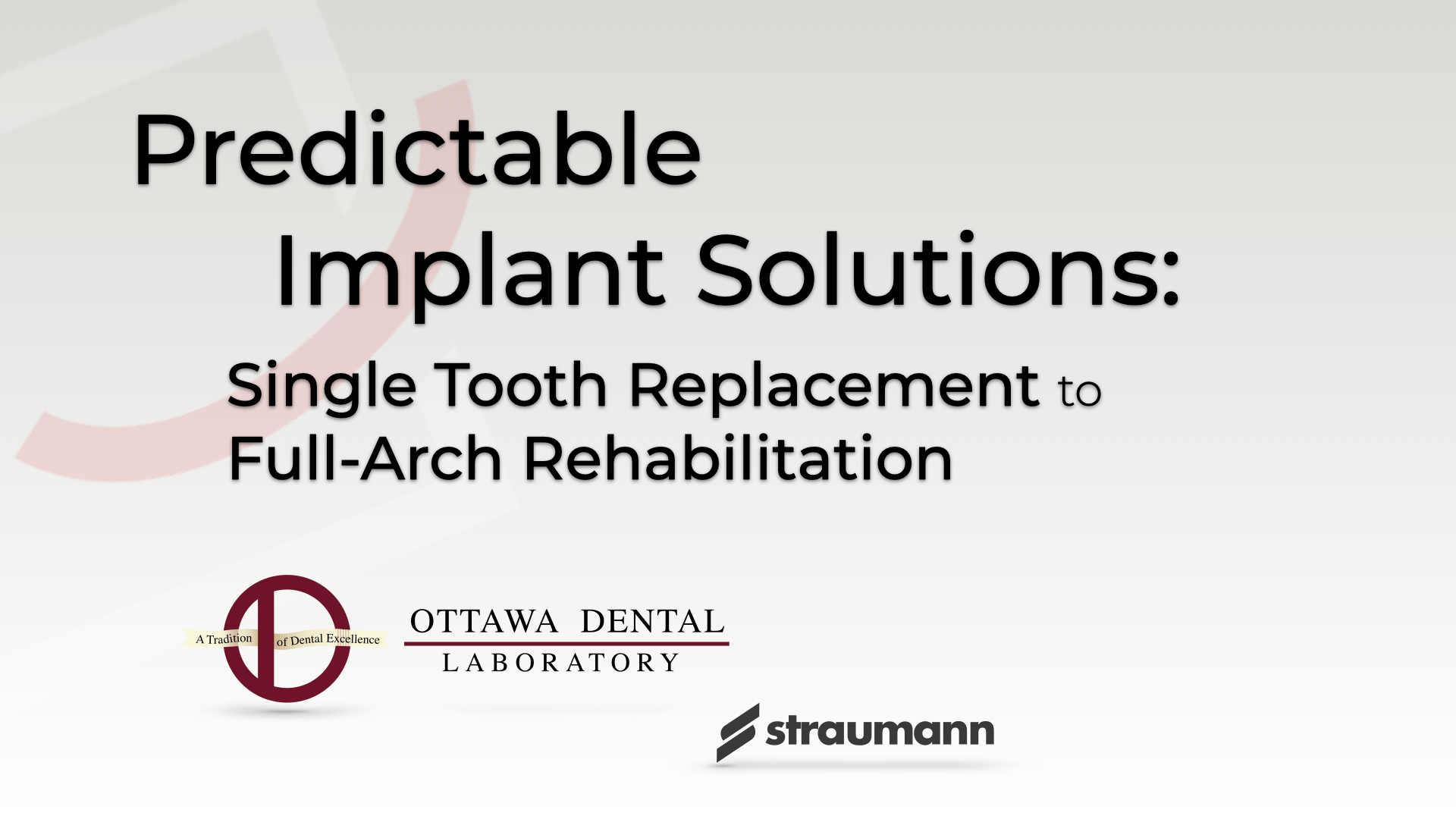 Predictable Implant Solutions: From Single Tooth Replacement to Full-Arch Rehabilitation