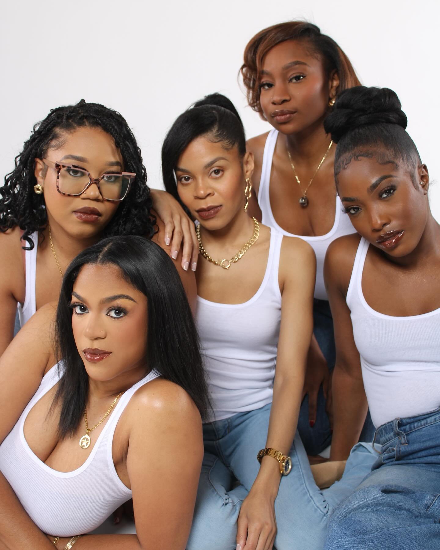 Modern-day Girlfriends energy. 🖤 A group of bold, beautiful Black women &mdash; all wearing HEAVEN, our rich chocolate brown gloss that&rsquo;s soft, sultry, and undeniably luxe. This is what effortless glam looks like when luxury meets sisterhood. 