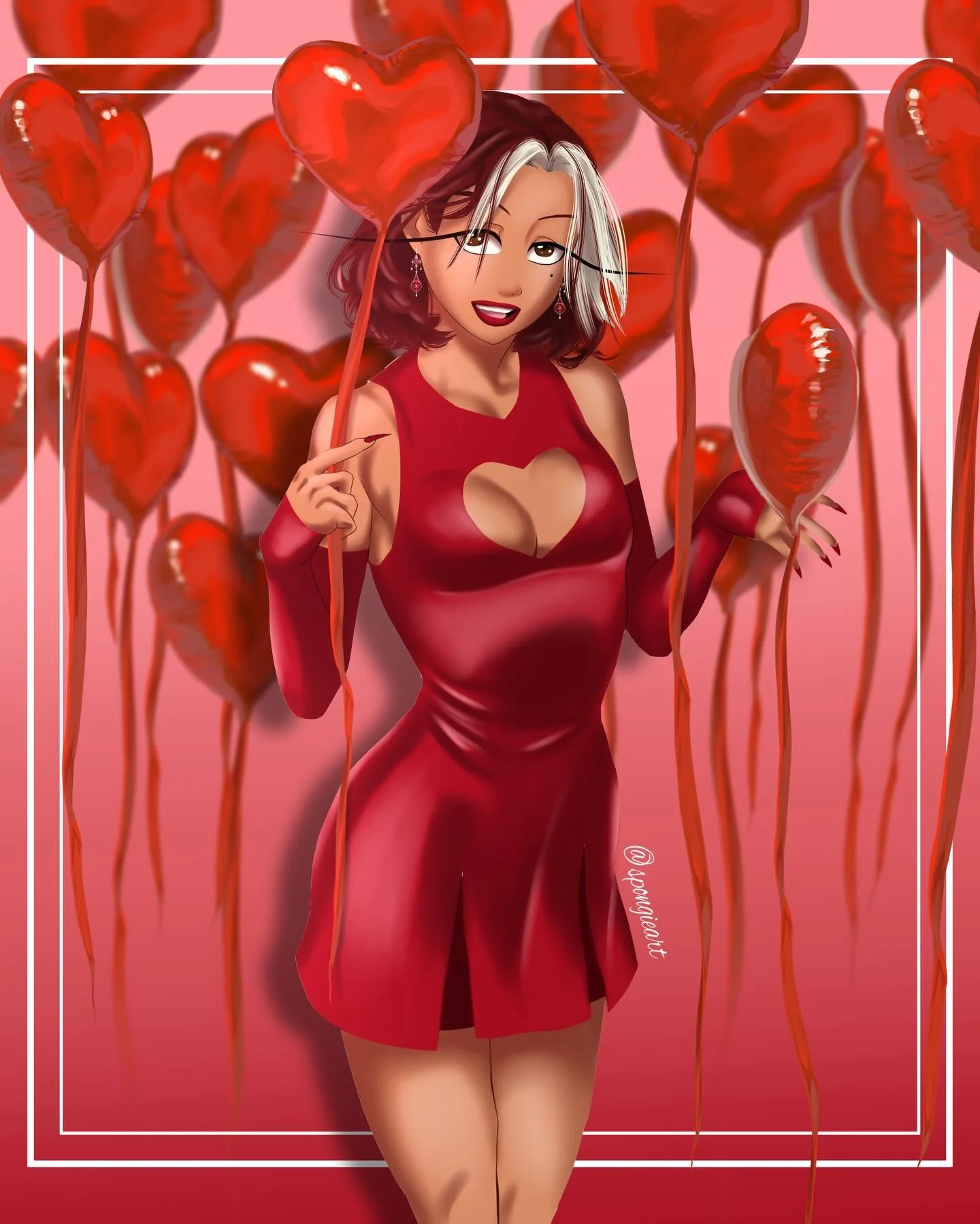 Happy Valentine&rsquo;s from Moon 🌙&hearts;️
.
.
.
#atom #spongieart #valentines #digitalart #artistsoninstagram