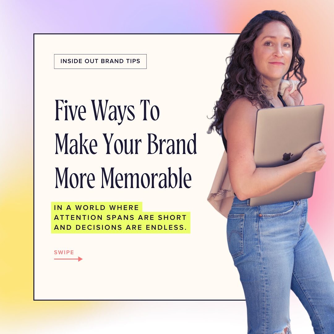Stand out among the ground and make sure your brand is remembered! 

👉Swipe to discover 5 key ways to make your brand more memorable. #brandingtips #coloradosmallbusiness  #denverbusinessowner #memorablebrand