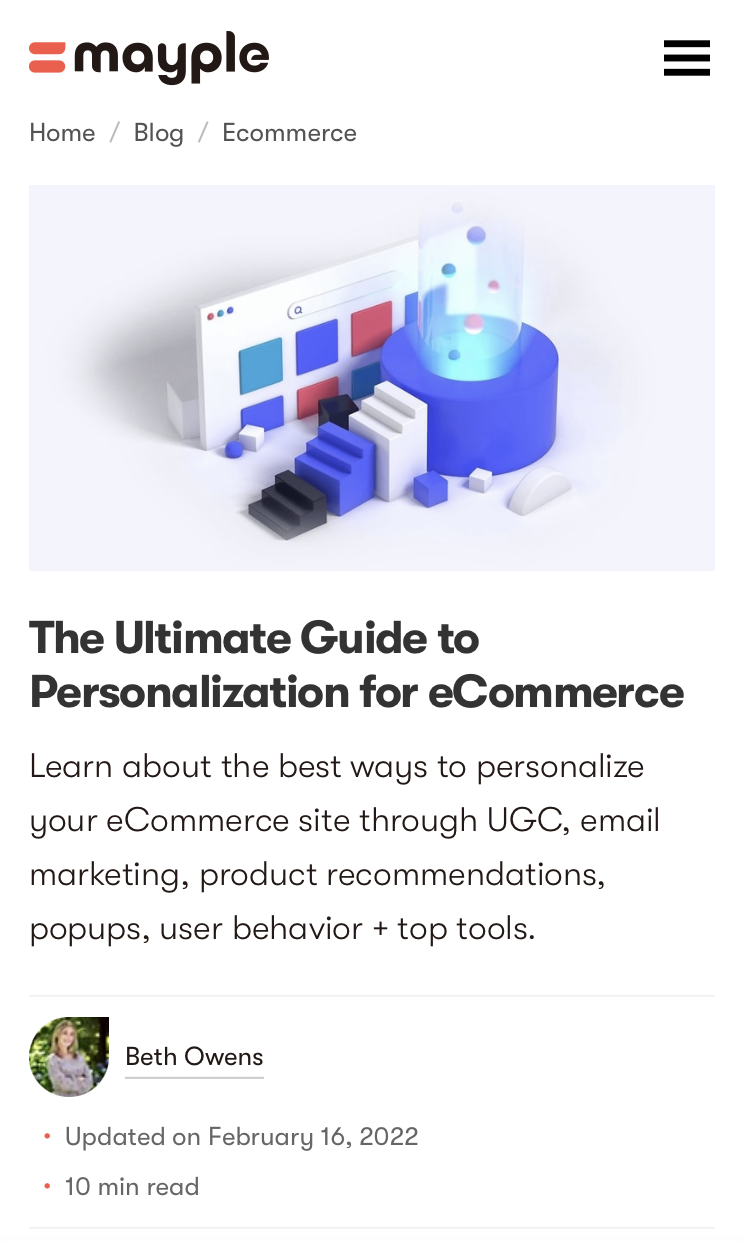 The Ultimate Guide to Personalization for eCommerce