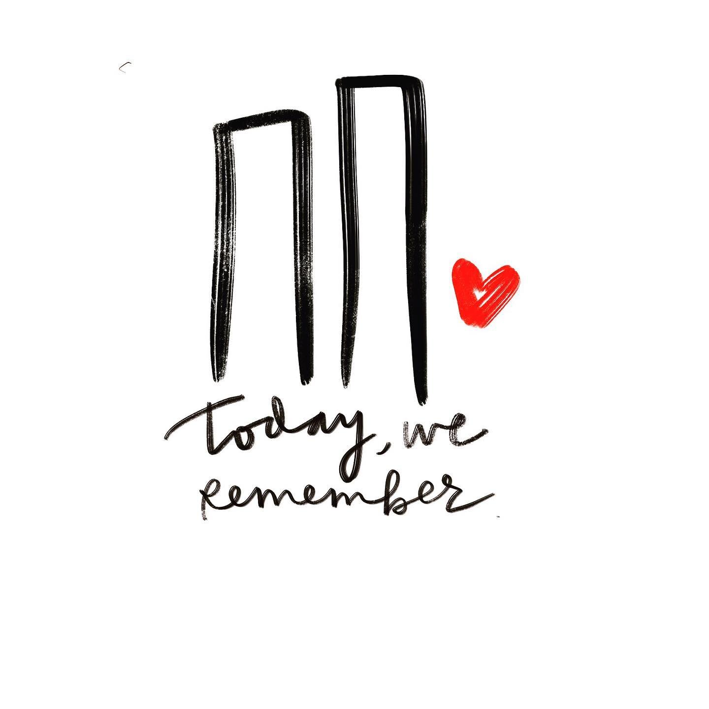 Hard to believe it&rsquo;s been 19 years. 
Always remember, never forget. &hearts;️
.
.
.
.
.
#newyorkcity #911 #twintowers #loveislouderthanhate #remember #doodlesofinstagram