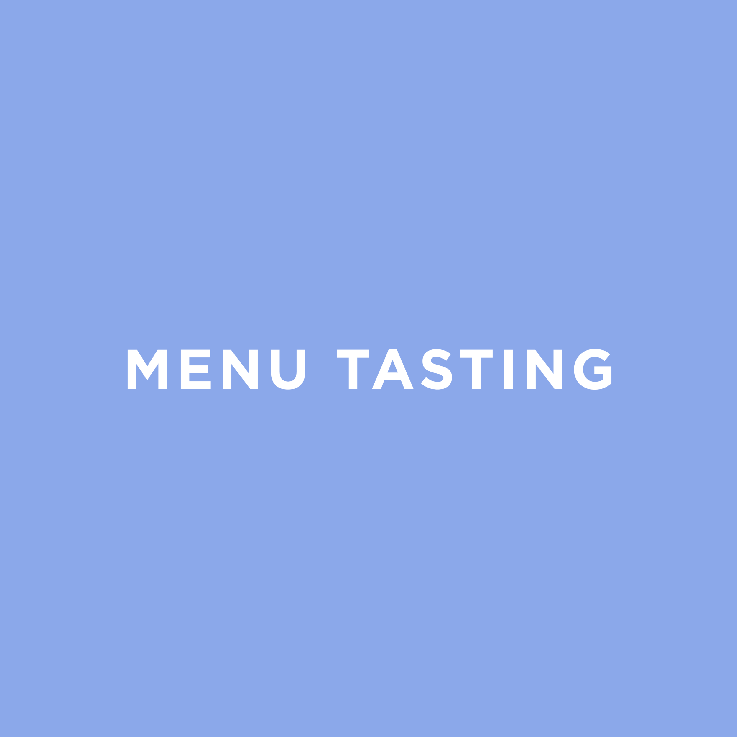 Menu Tasting