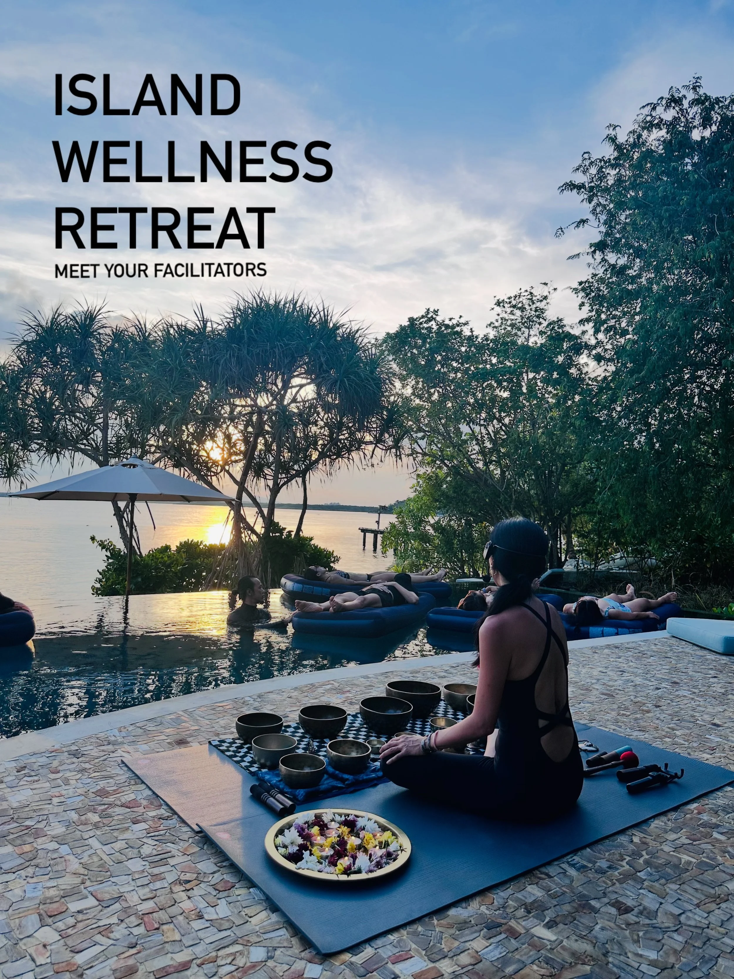 Our magical sunset floating sound bath returns for the 5th edition of the Island Wellness Retreat @cempedakisland and this time, we&rsquo;re excited to welcome Imron Zulfikar to the team. He&rsquo;ll be joining @alyssakau and me, bringing his experie