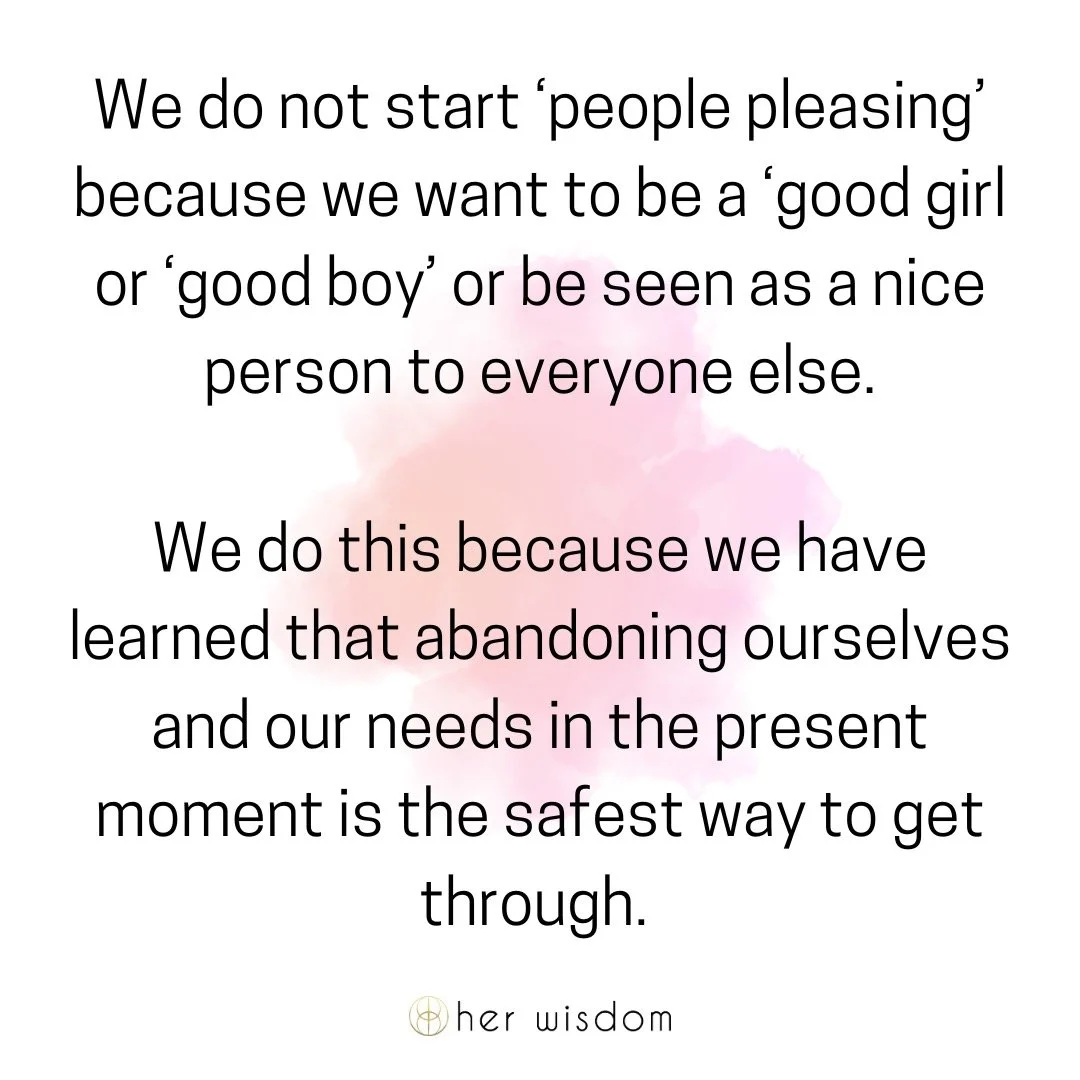 ✨ Coping behaviours deserve our self-compassion.
When we&rsquo;re in survival mode, our mind is simply trying to create safety.
It makes sense that we might start focusing on keeping everyone around us calm and regulated &mdash;
so that we can feel o