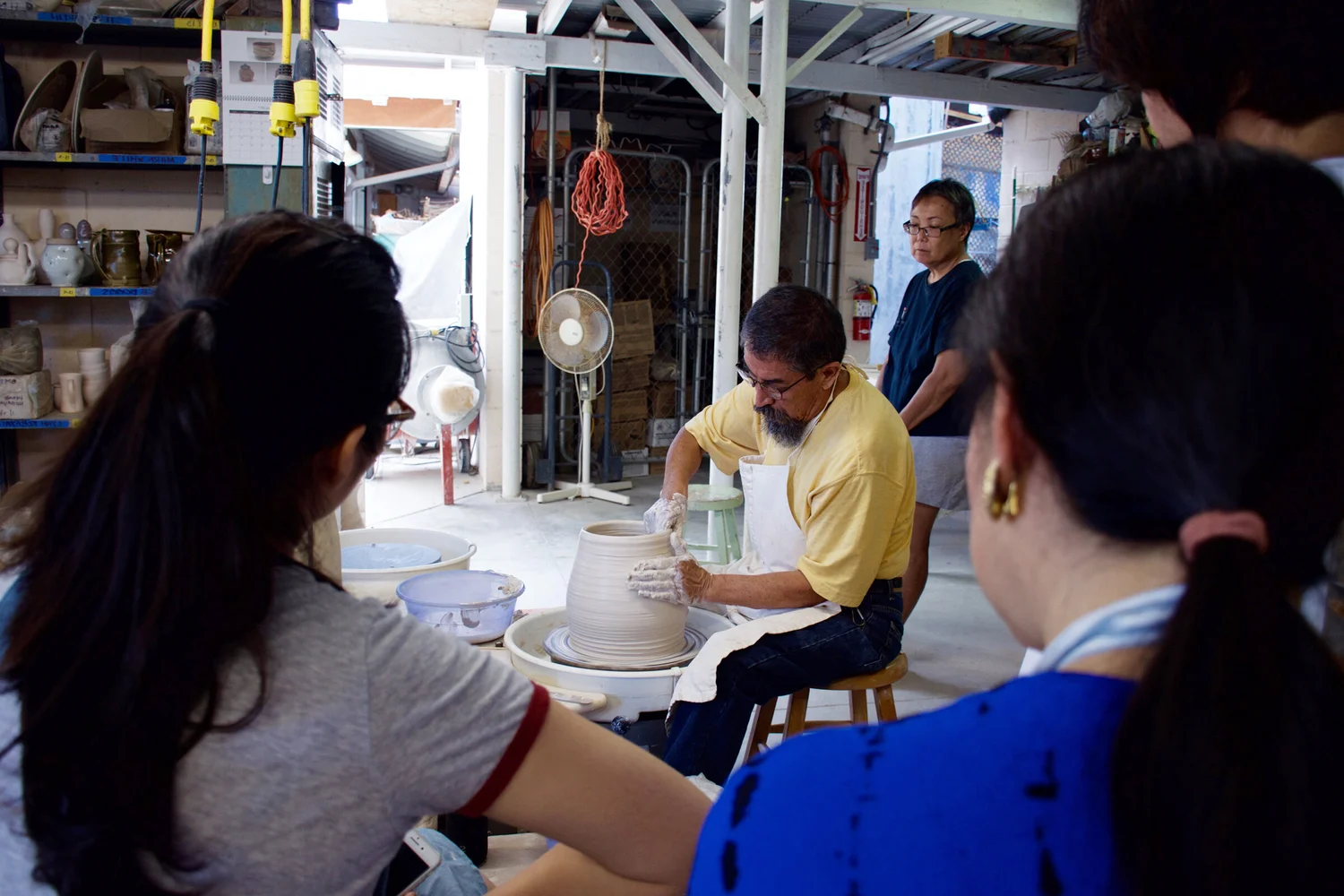 Wheel Throwing: Beginner & Intermediate — Monday Mornings at Hawaii Potters' Guild