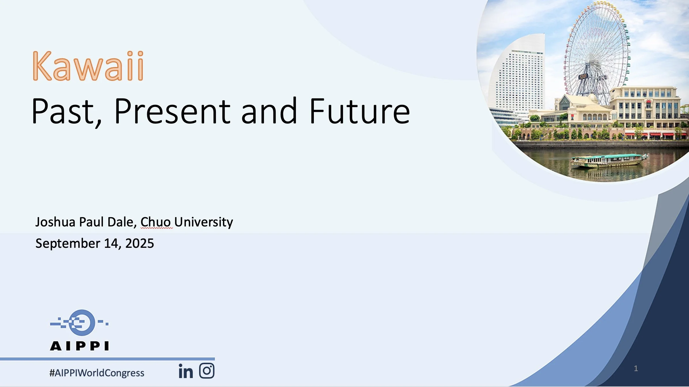 Presentation at the AIPPI World Congress