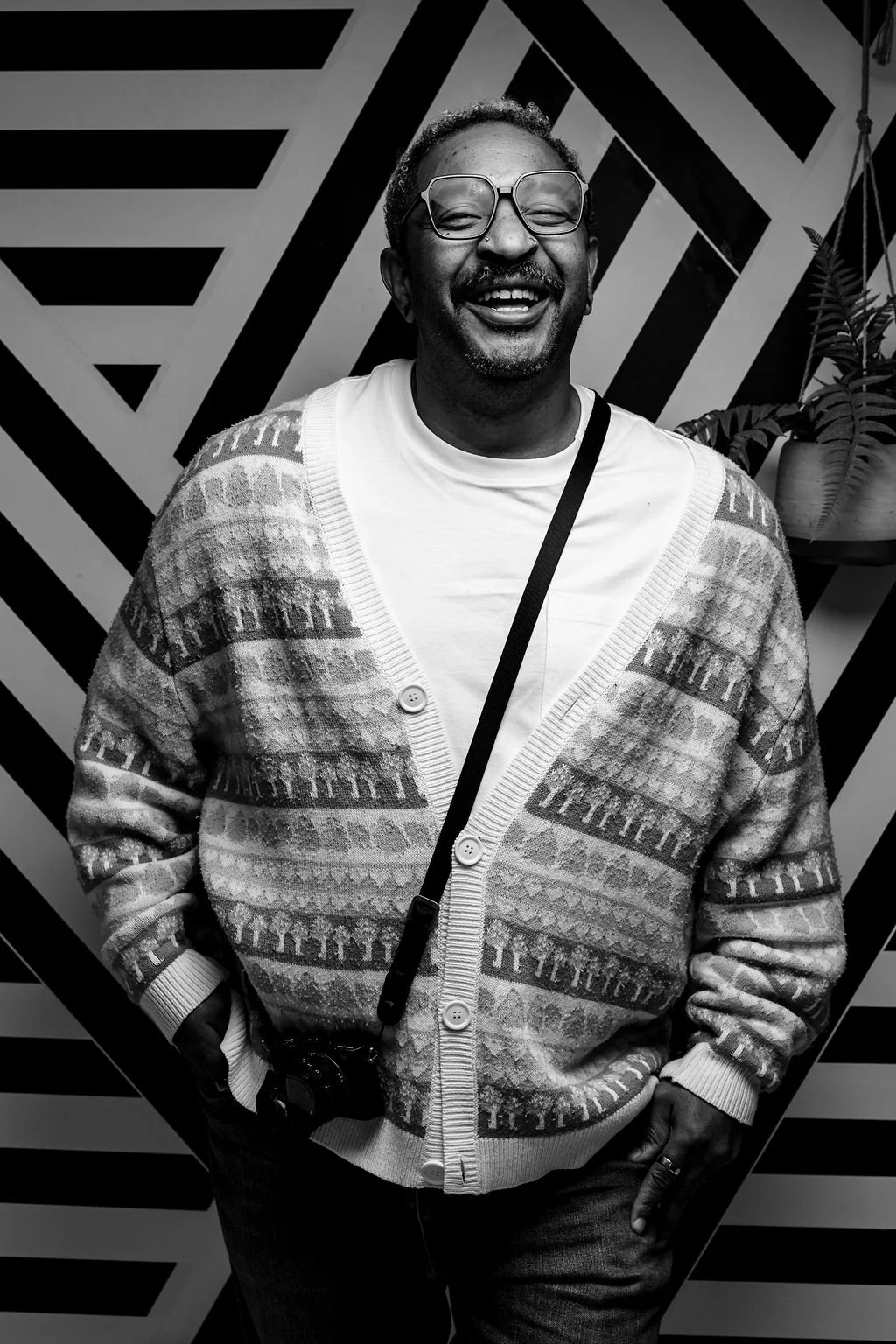 A Black & White Portrait of Jay Anderson, West Midlands Wedding Photographer