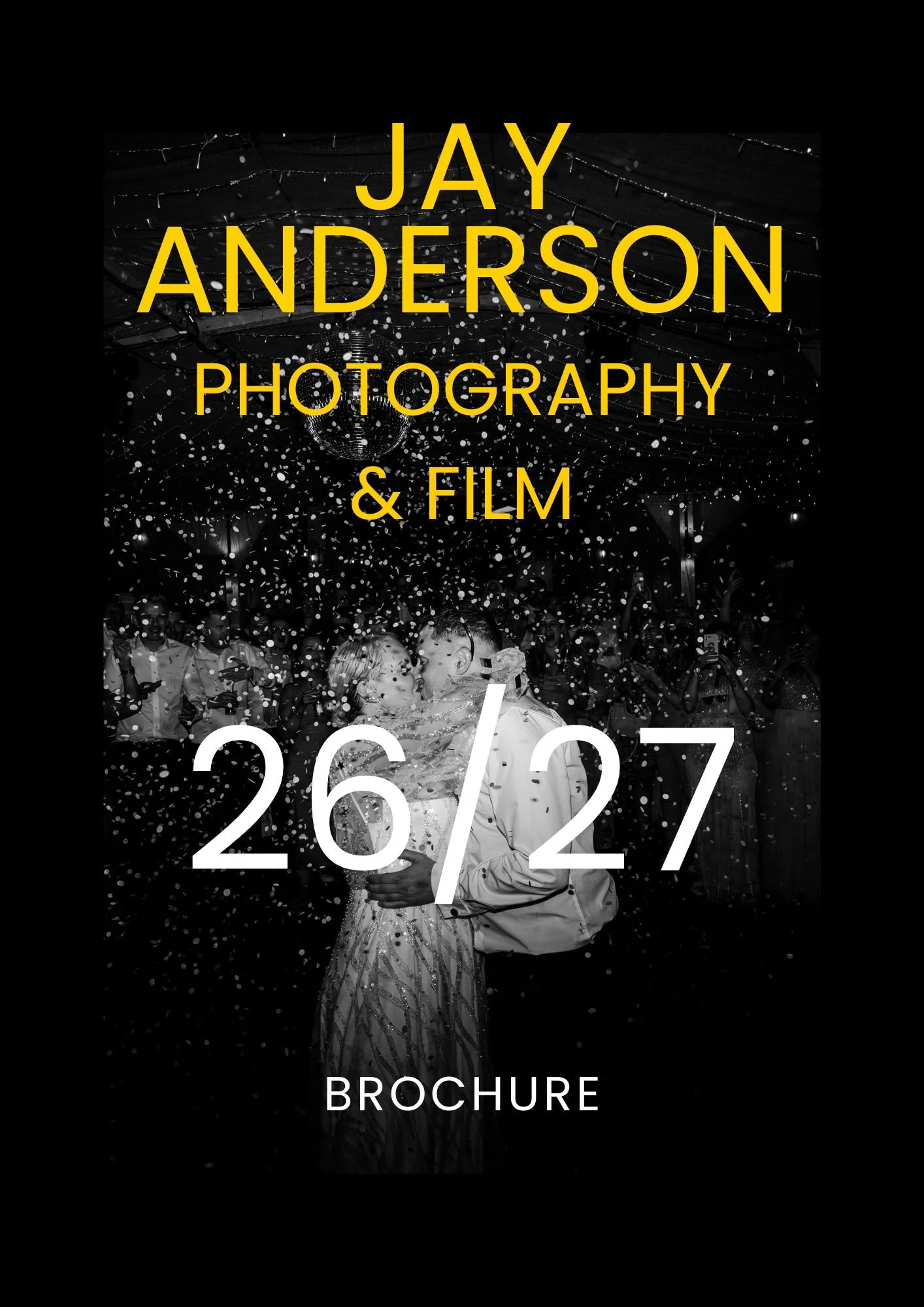 A image of Jay Anderson Photography & Film Brochure with UK wedding photography prices
