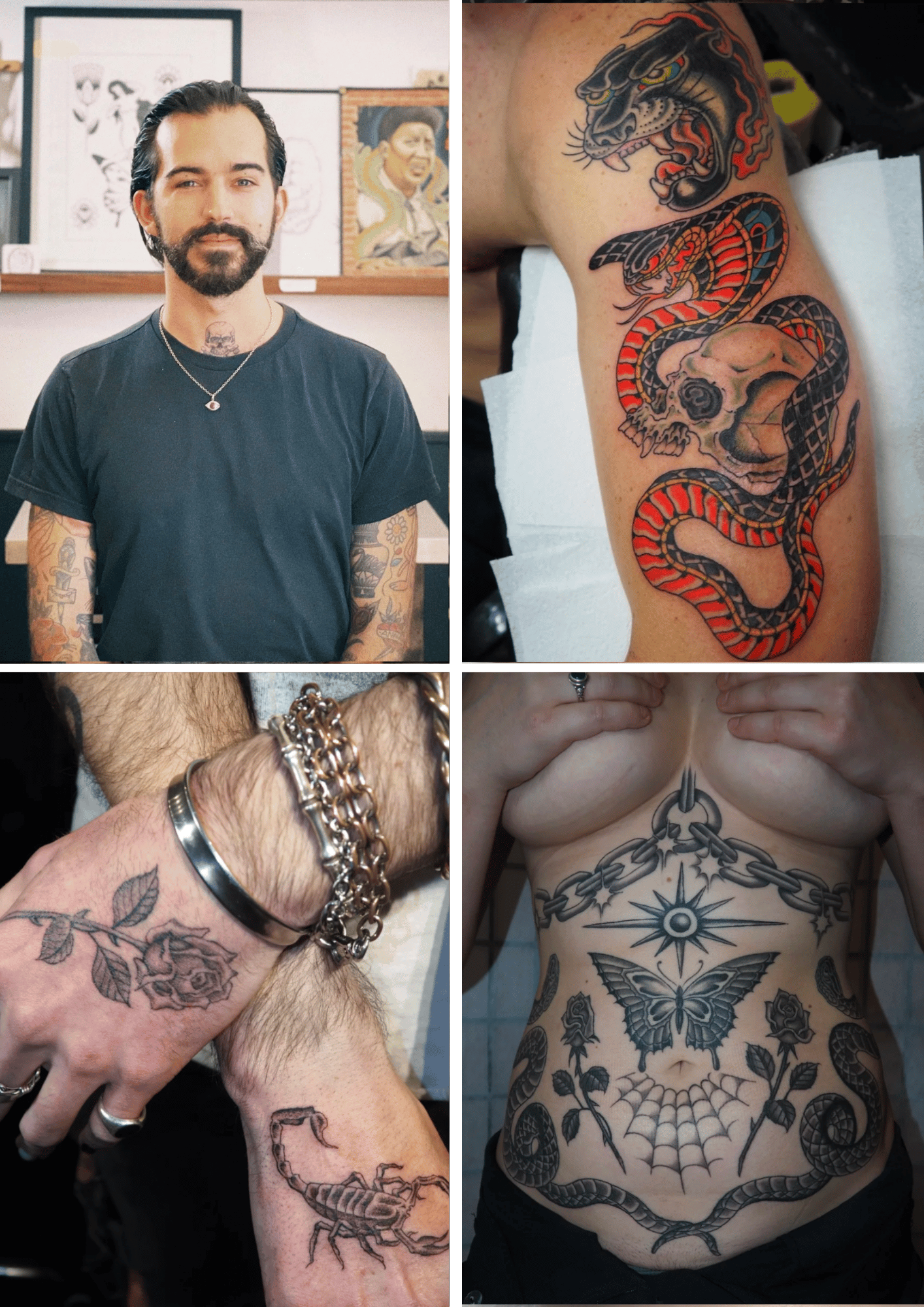 ALEX TRAVERS- "Colour traditional + fineline black and grey"