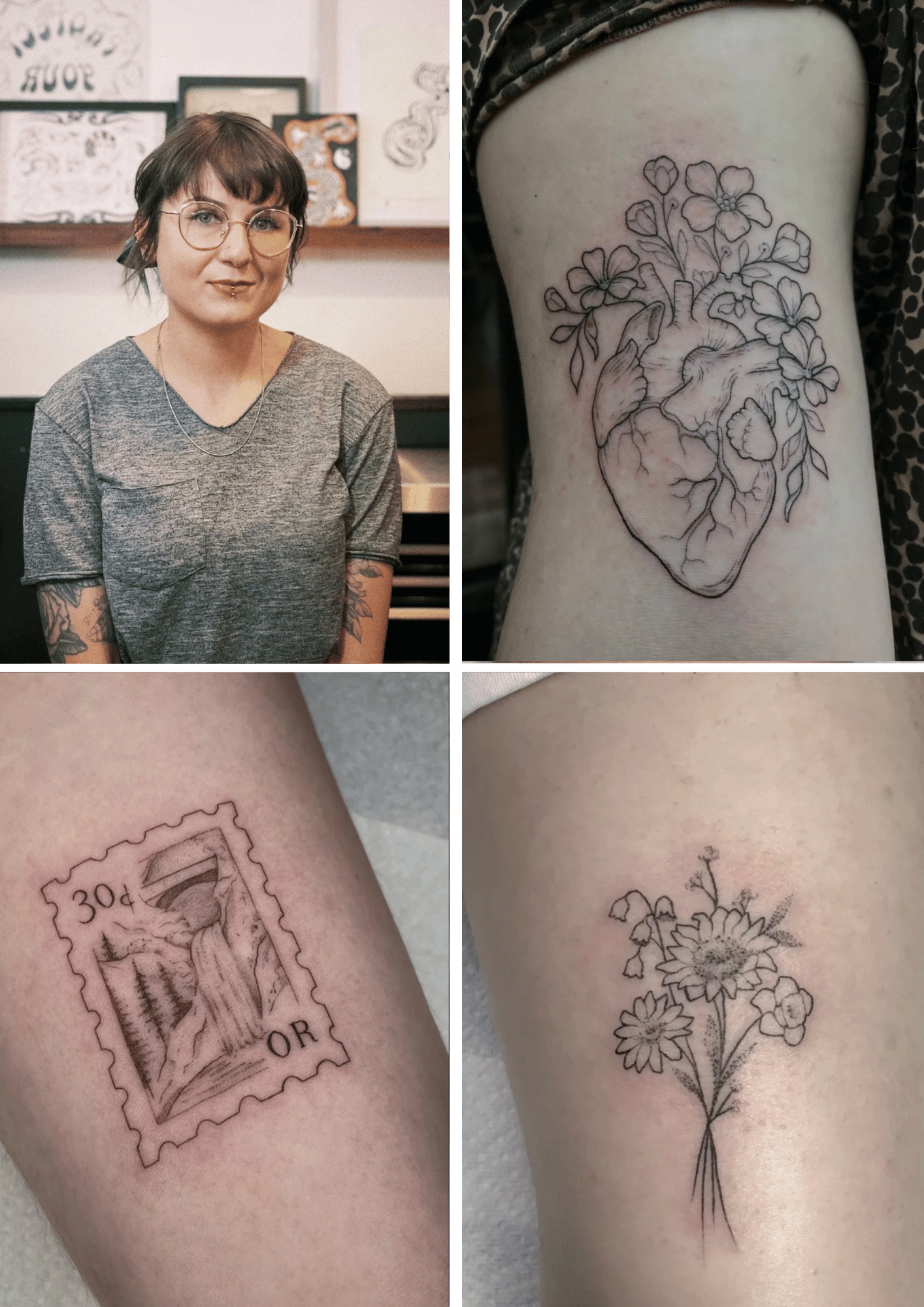 TUESDAY- "Fineline, specialises in botanical + nature themes and illustrative portraiture"