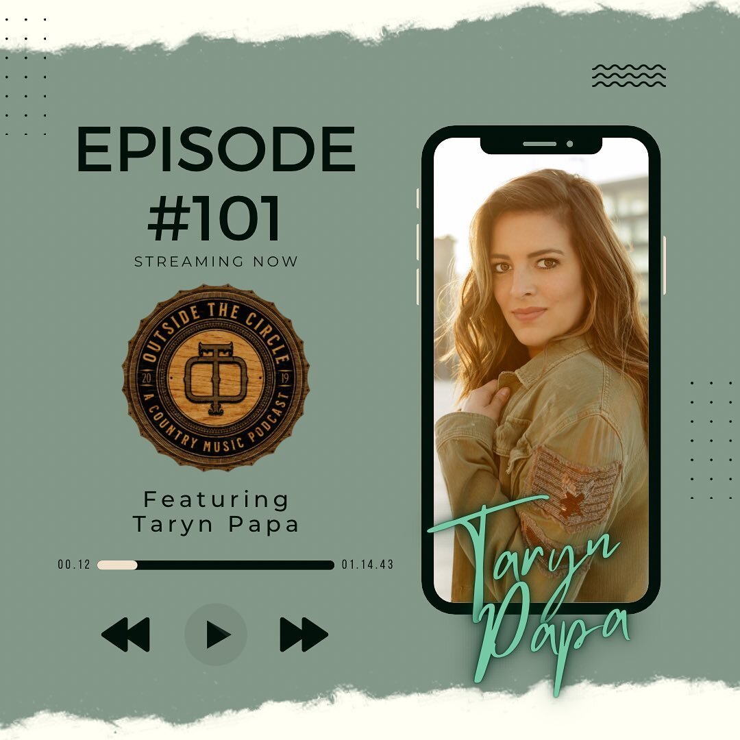 Episode 101 features Singer-Songwriter @tarynpapa. Listen to the episode now on Spotify, Apple Podcasts or outsidethecirclepodcast.com.

#outsidethecirclepodcast #otc #podcast #countrymusic #singersongwriter #singer #songwriter #musician #country #mu