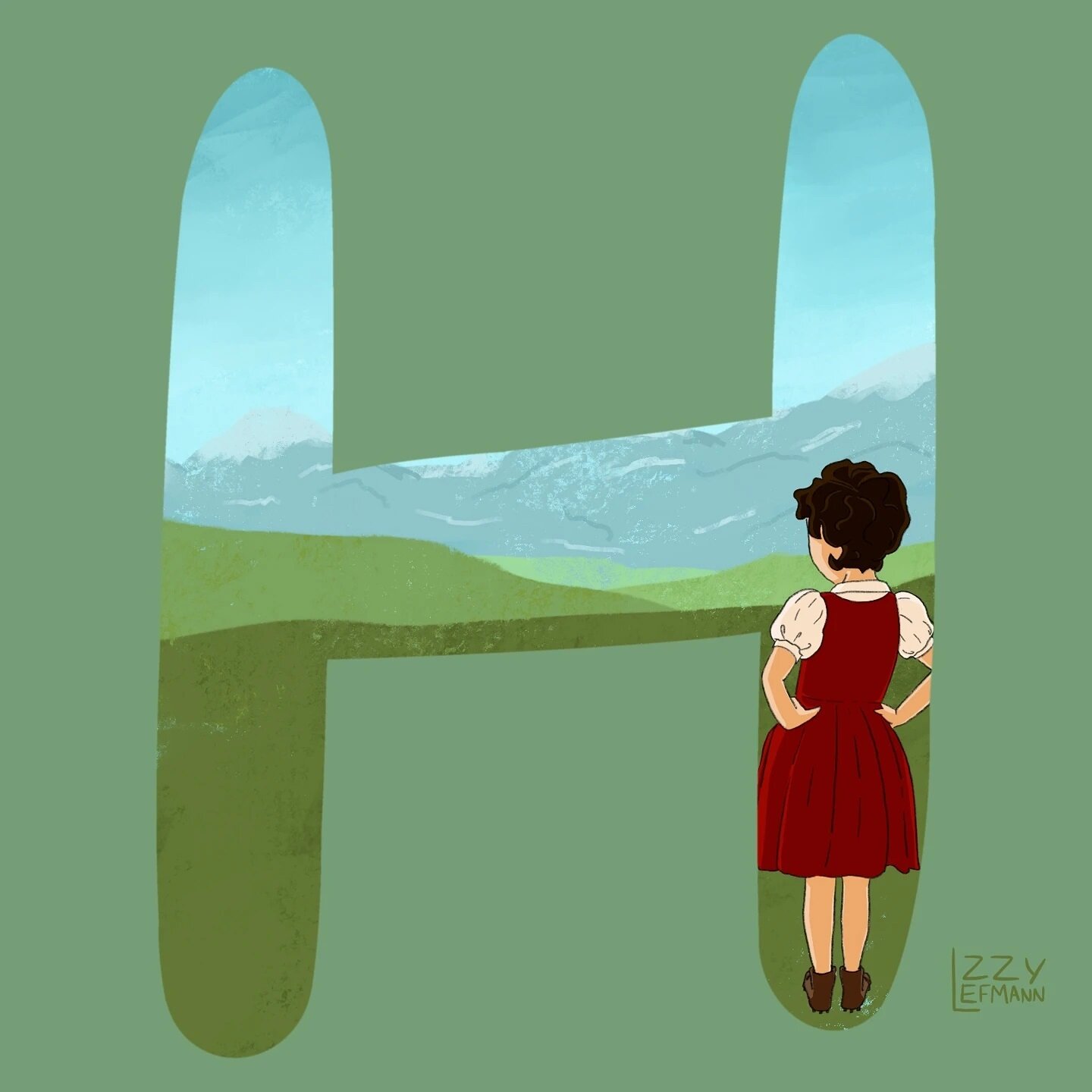 H is for Heidi! I don't remember reading these books, but my childminder growing up was called Heidy and had a big collection.
.
I took a long break away from drawing after losing my dad. I'm now slowly coming back to my wonderful alphabet.
.
#illust