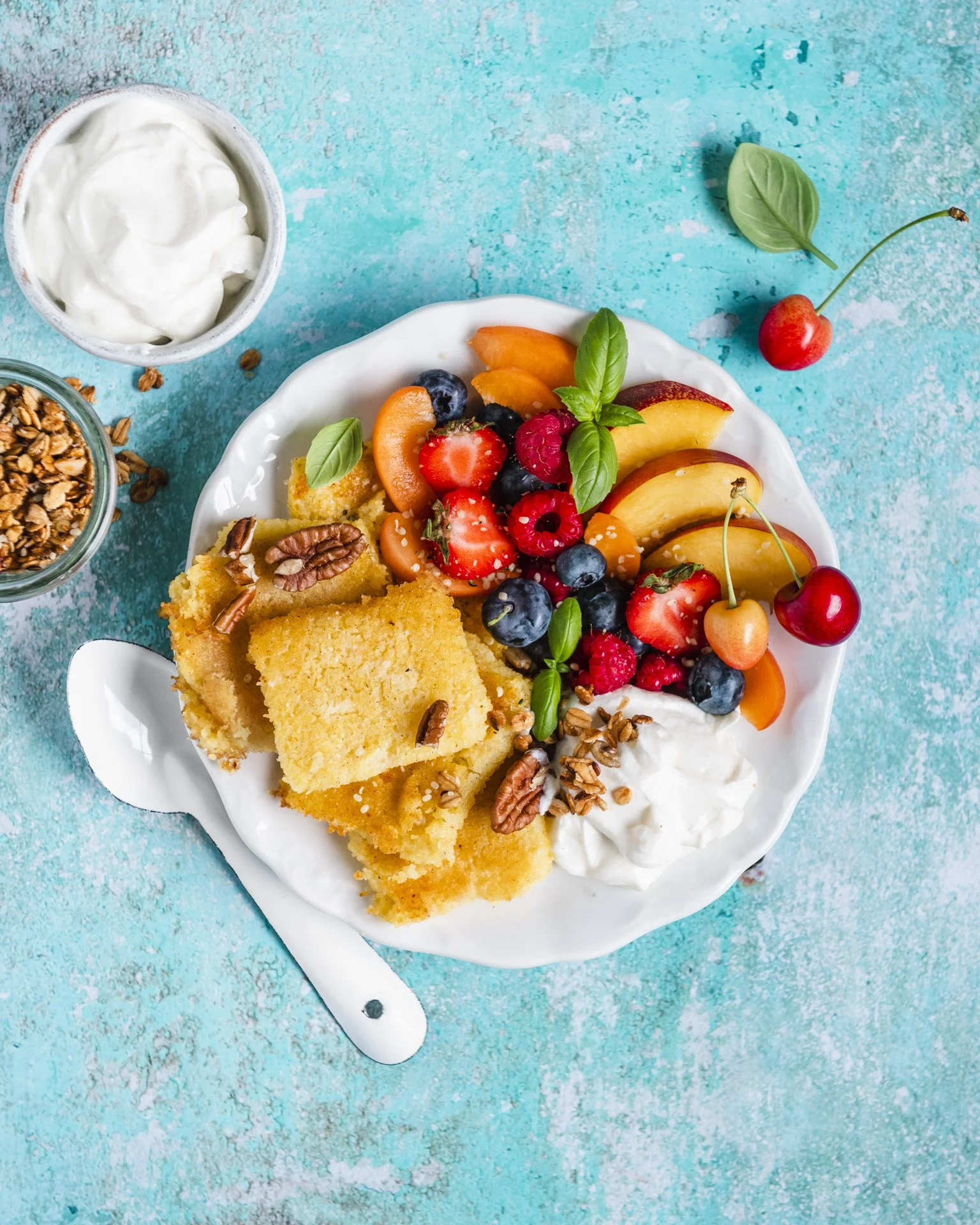 Sweet Polenta Bars, vegan — creavia