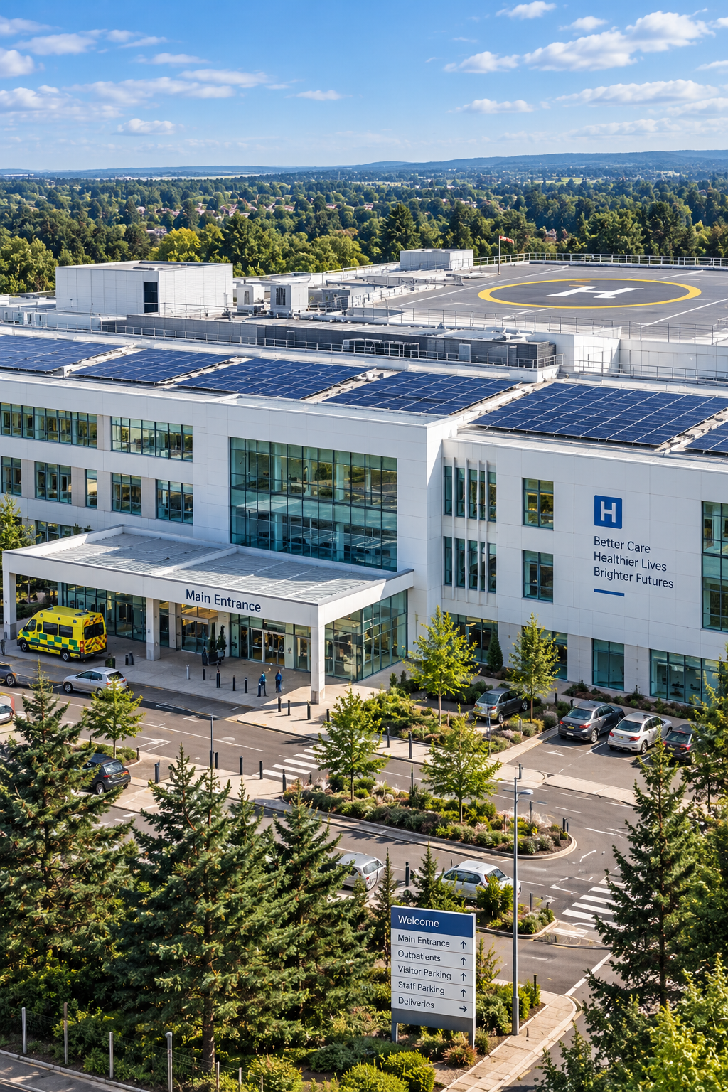 Solar Panels for Hospitals & Healthcare Facilities