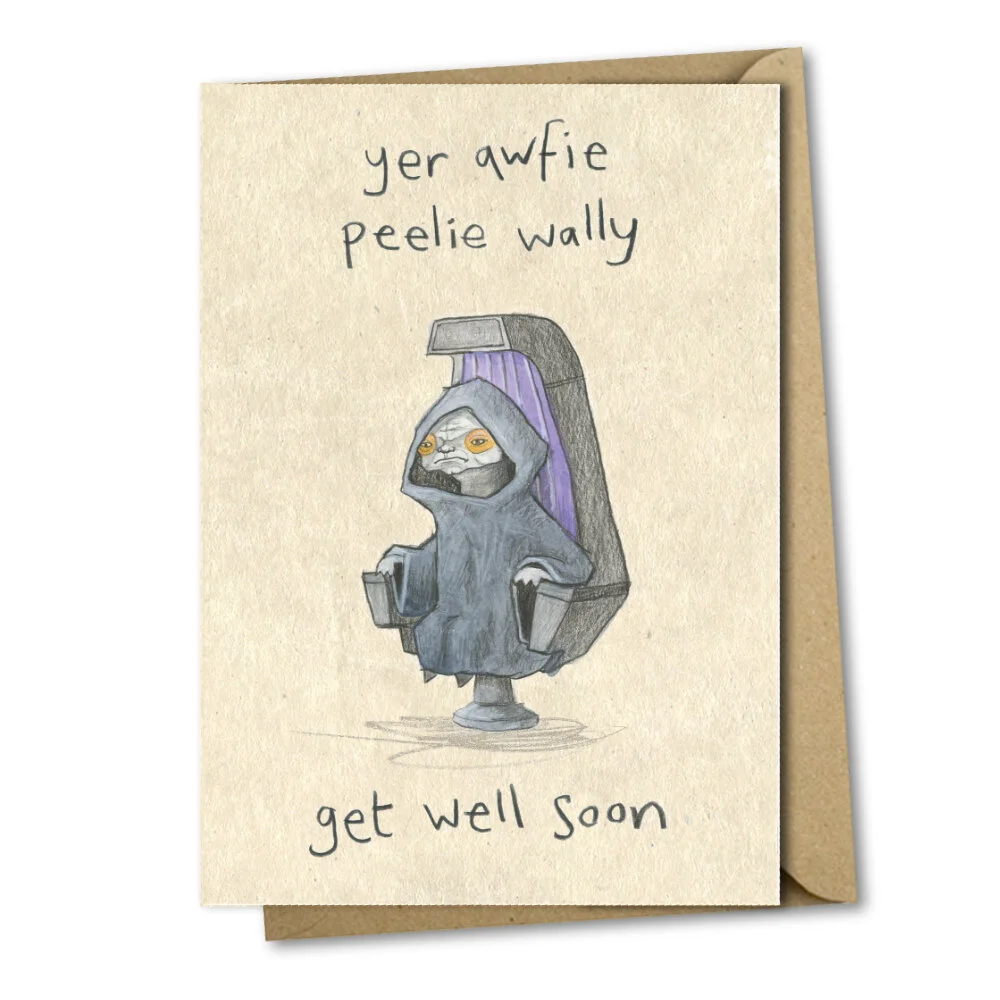 get well soon greetings card the grey earl funny humour star wars stars are braw the emperor palpatine.jpg