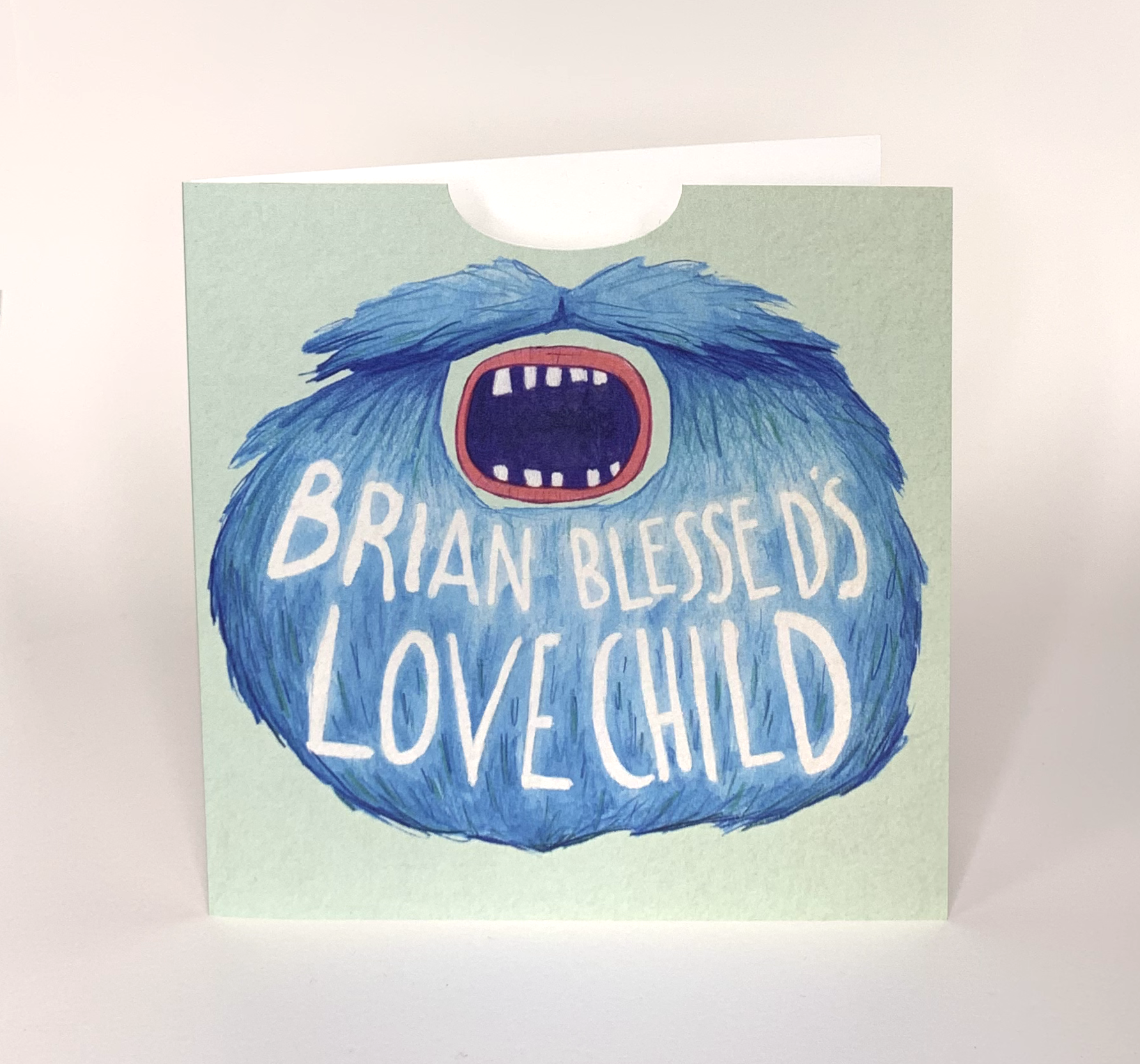 Brian Blessed's Love Child - Flash fantasy Greetings cards funny humour beard moustache for men gifts illustration cards to wear for those who dare recycled eco zero plastic madein uk Scotland blue.png