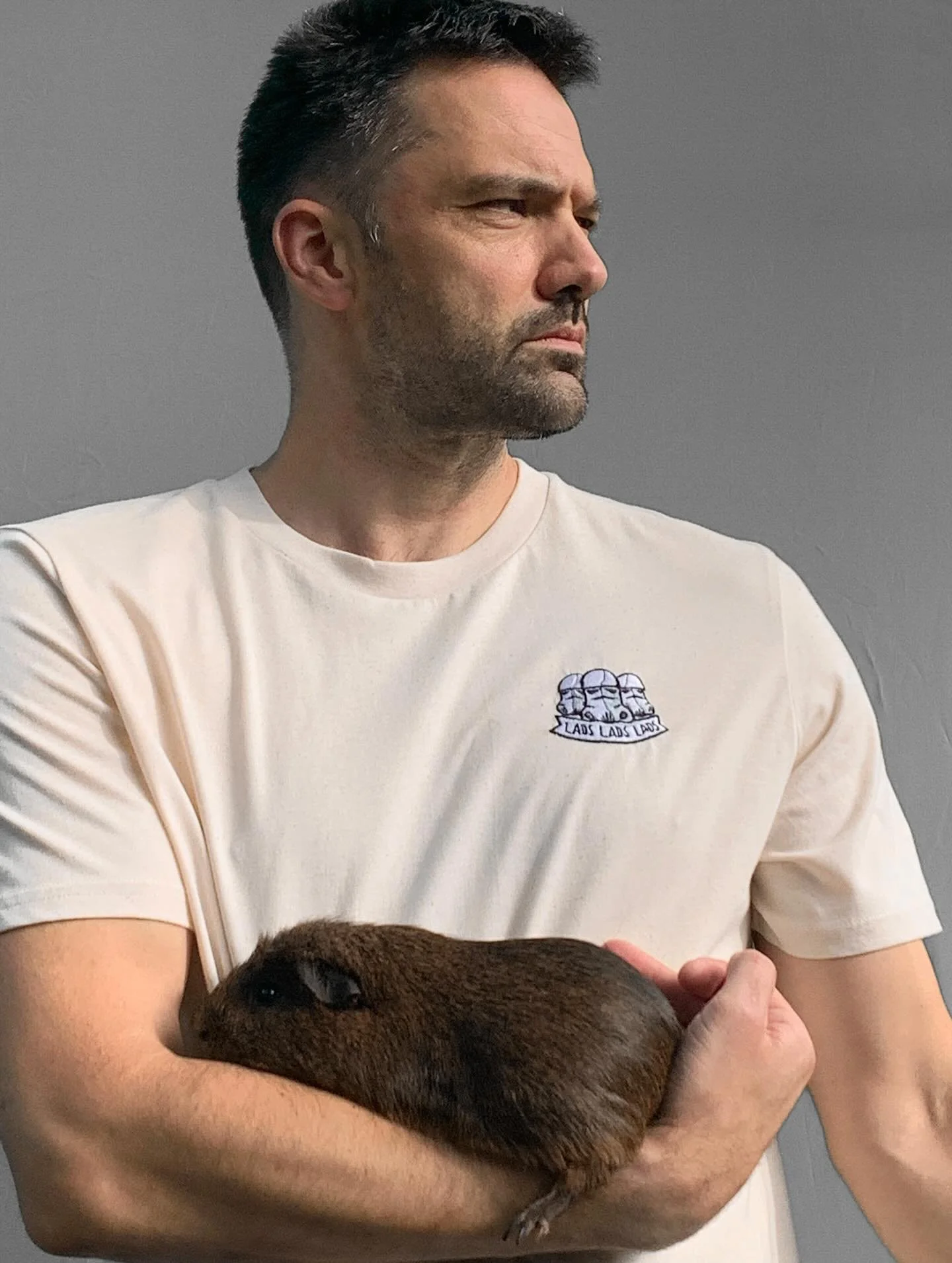 I&rsquo;ve teamed up with a new manufacturer to bring you a new batch of bangin&rsquo; products with some of the most popular designs of my work from over the years. 

The new Star Wars inspired Stormtrooper &lsquo;Lads Lads Lads&rsquo; T-Shirt is he