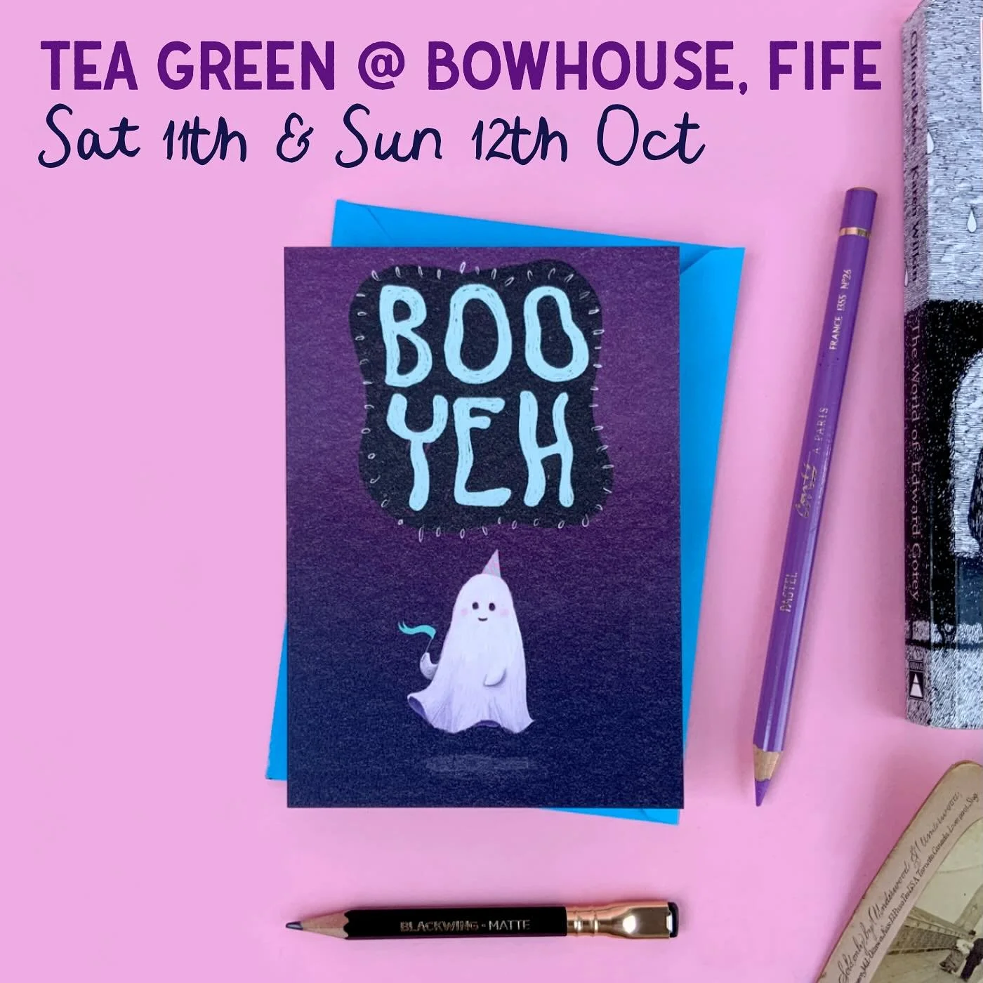 Next weekend (after the biblical floods have passed, the sun rises and land appears again) I&rsquo;m heading back to @bowhousefife for a seasonably autumnal edition of @teagreenevents 

I&rsquo;m there the full weeekend and I may even have a couple o