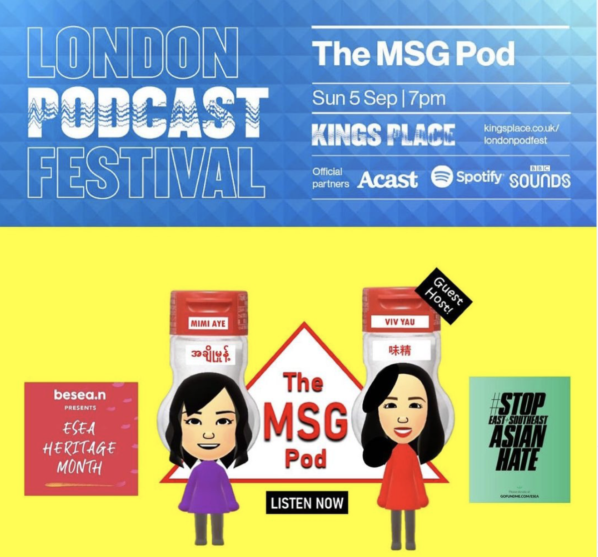 The MSG Pod at the London Podcast Festival 2021