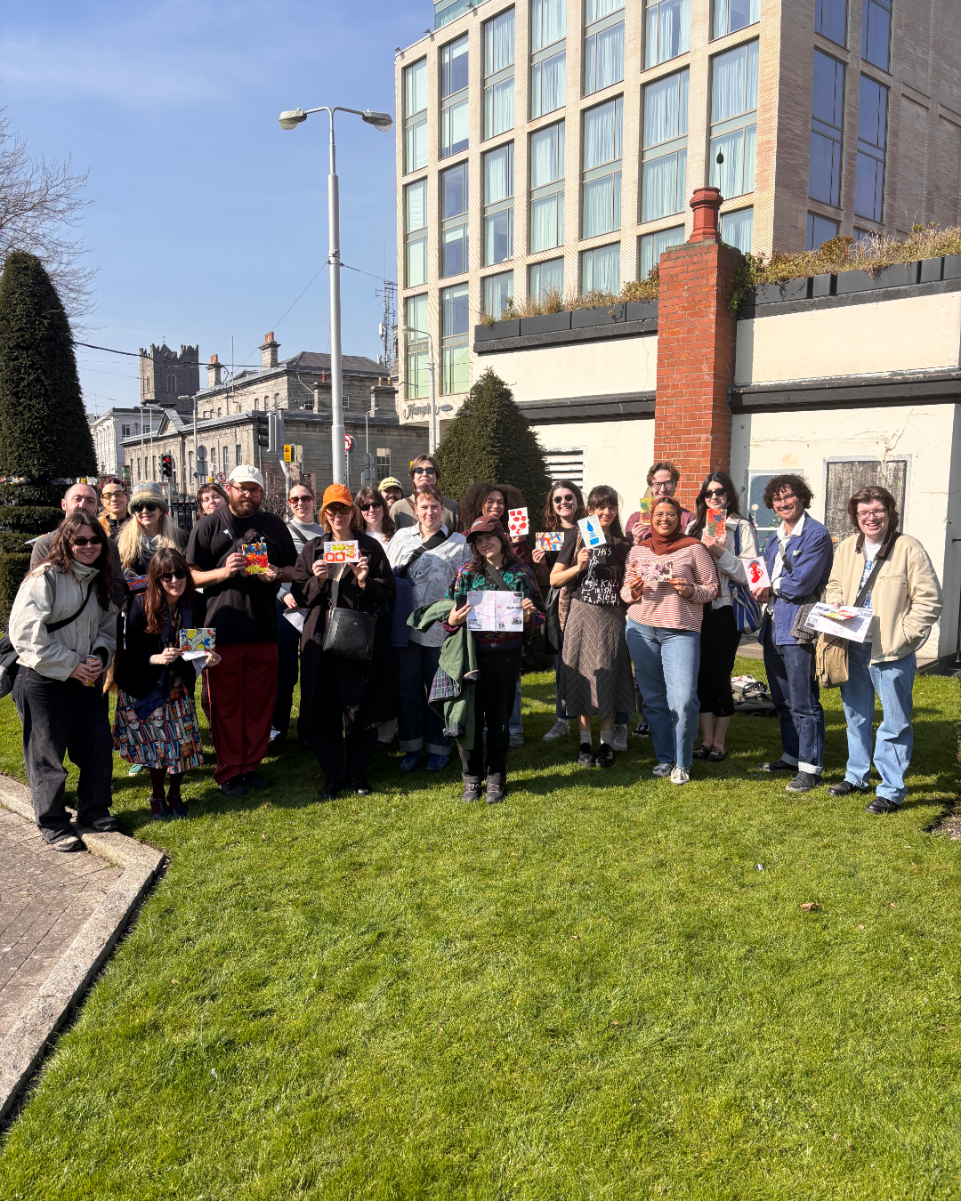 The amazing participants of the tour and I in the gorgeous Chancery Park
