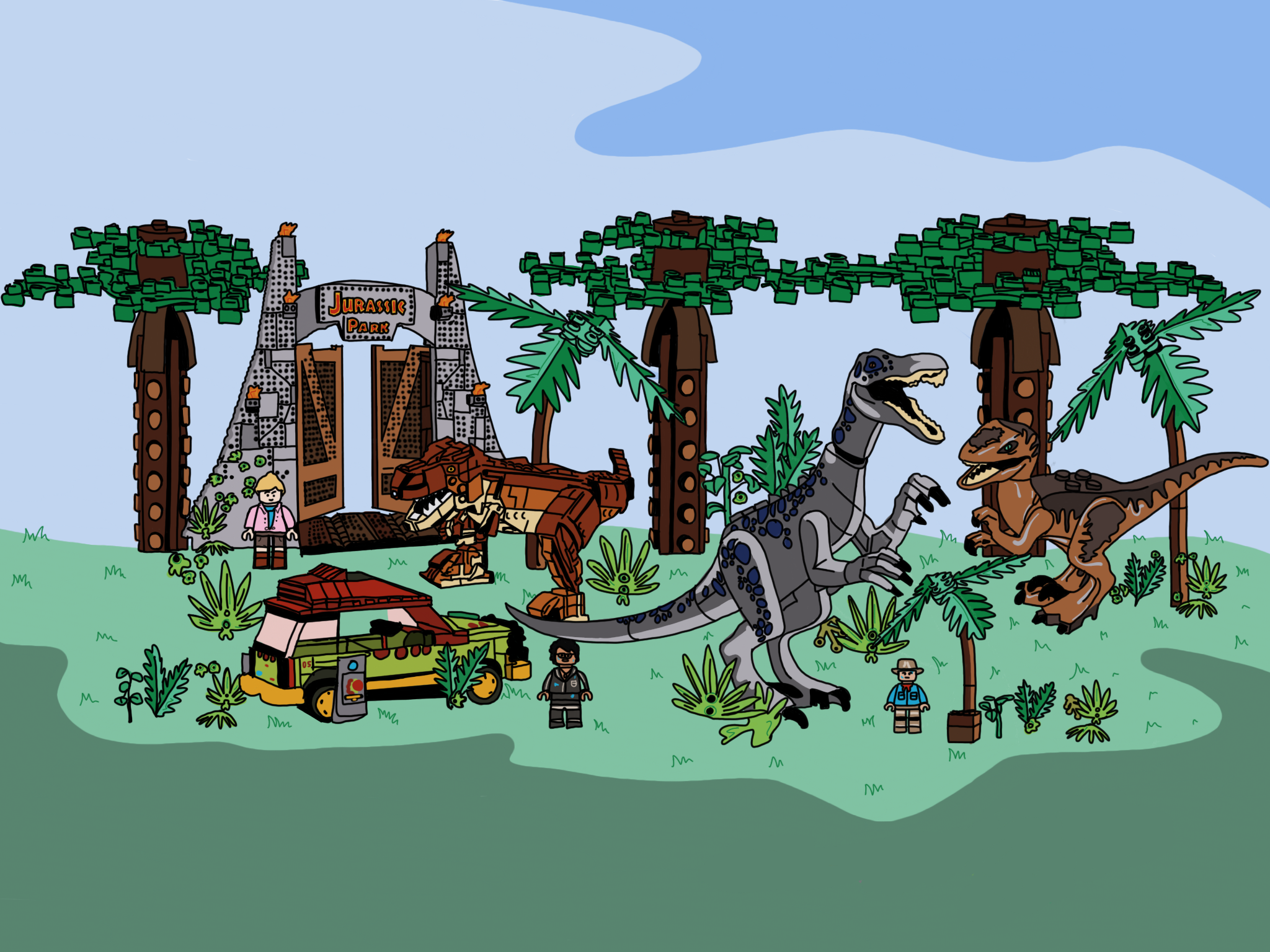 Jurassic Park Lego