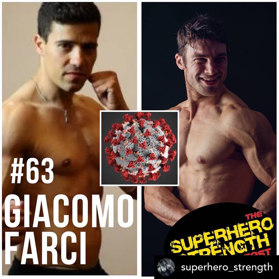 Repost from @superhero_strength:

It&rsquo;s been a tough few weeks for the entire world as most countries have entered into complete lockdown.
This week on the show, I catch up with @giacomofarci (Trainer of @mrmarkstrong ) to talk about how things 