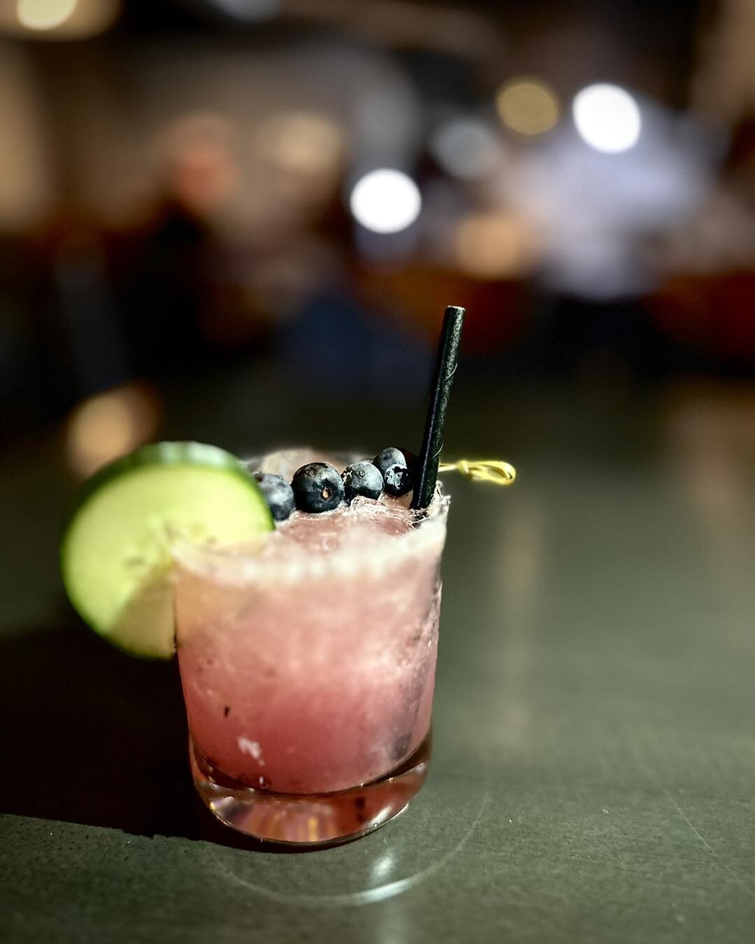 botL drink features

Blueberry Cucumber Margarita
Quervo Silver/ Muddled Cucumber &amp; Blueberry/ St Germaine/ Lime / agave, Cointreau, Salted Rim 

Blackberry Bourbon Smash 
Bulleit Bourbon/ Muddled Mint &amp; Blackberry/ Lime/ Ginger Beer 

botL
1