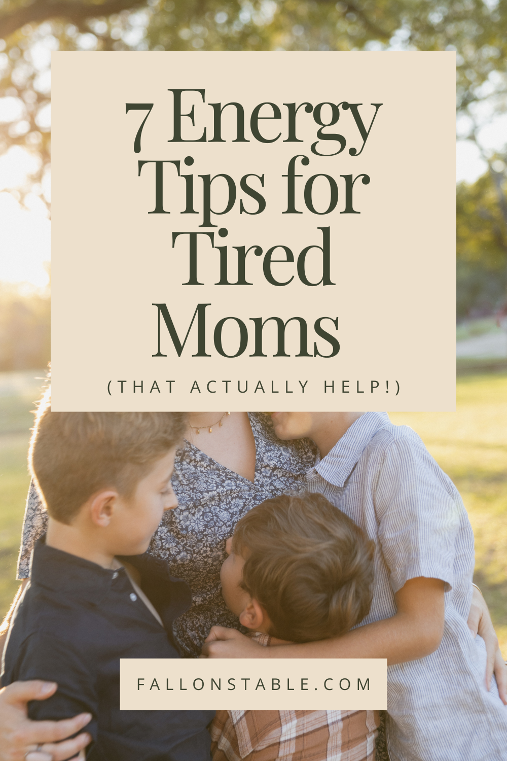 How I Increased My Energy as a Tired Mom