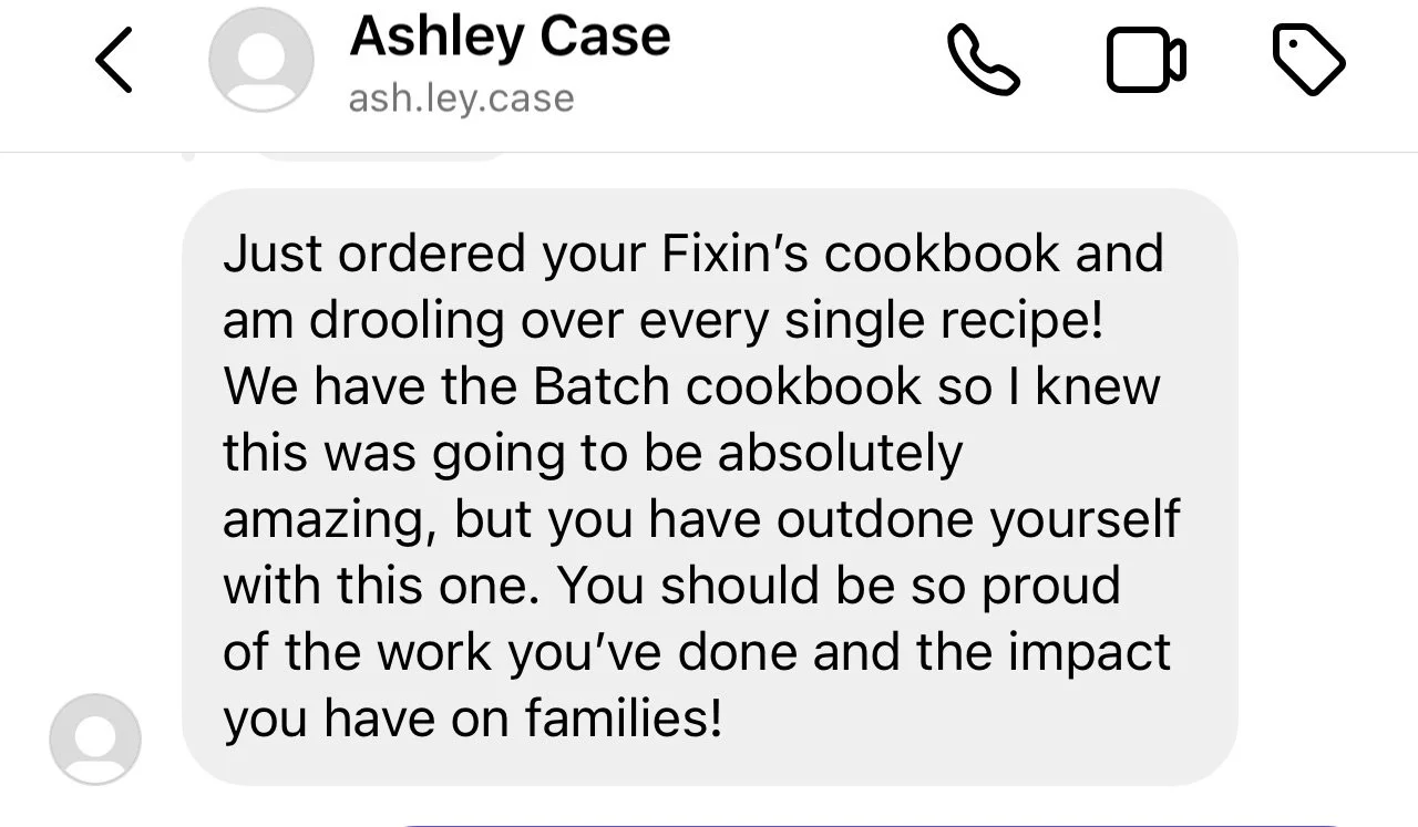 Real life review of Fixin's Cookbook by Fallon's Table