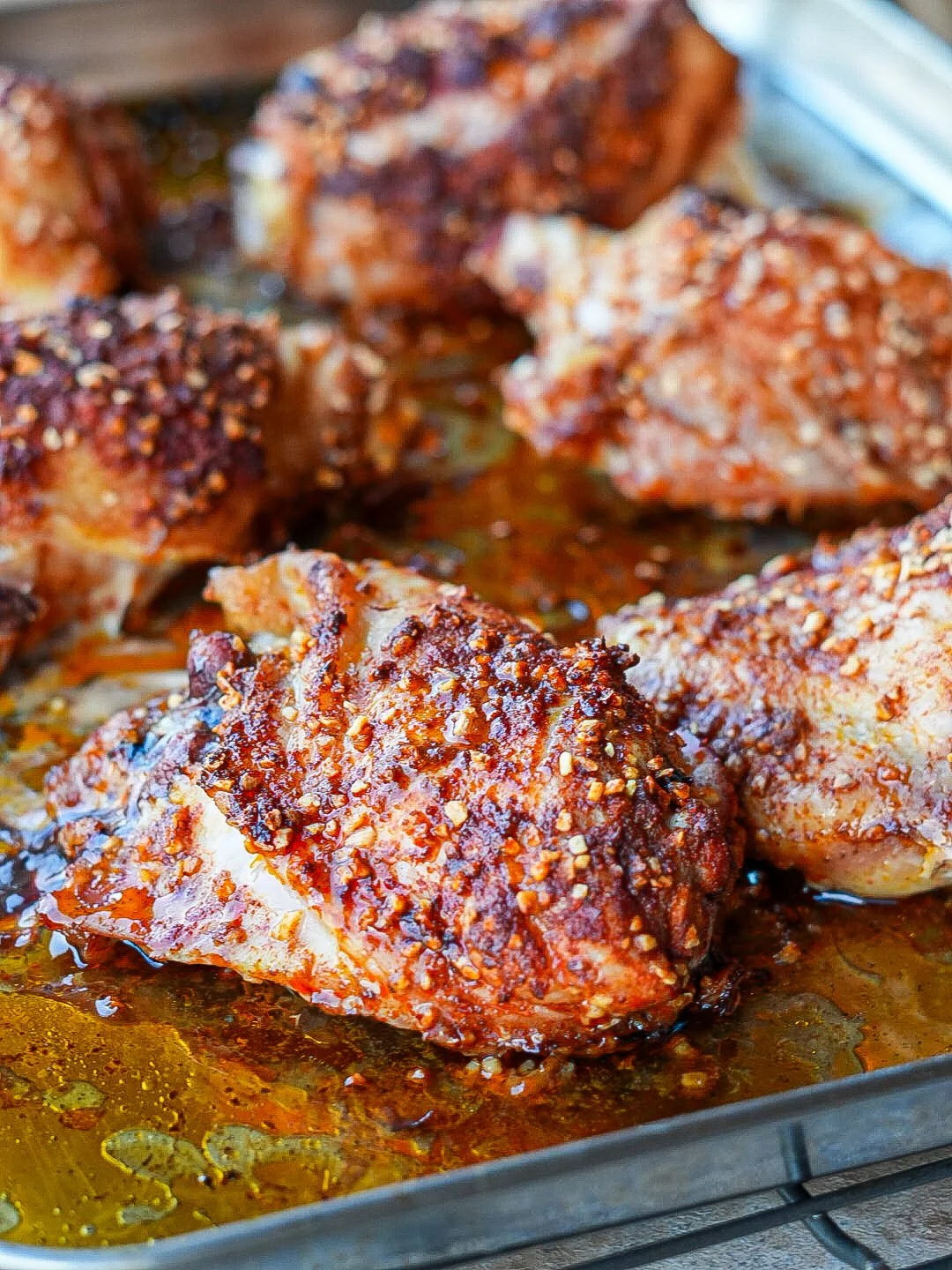 oven baked crispy chicken thigh recipe gluten-free